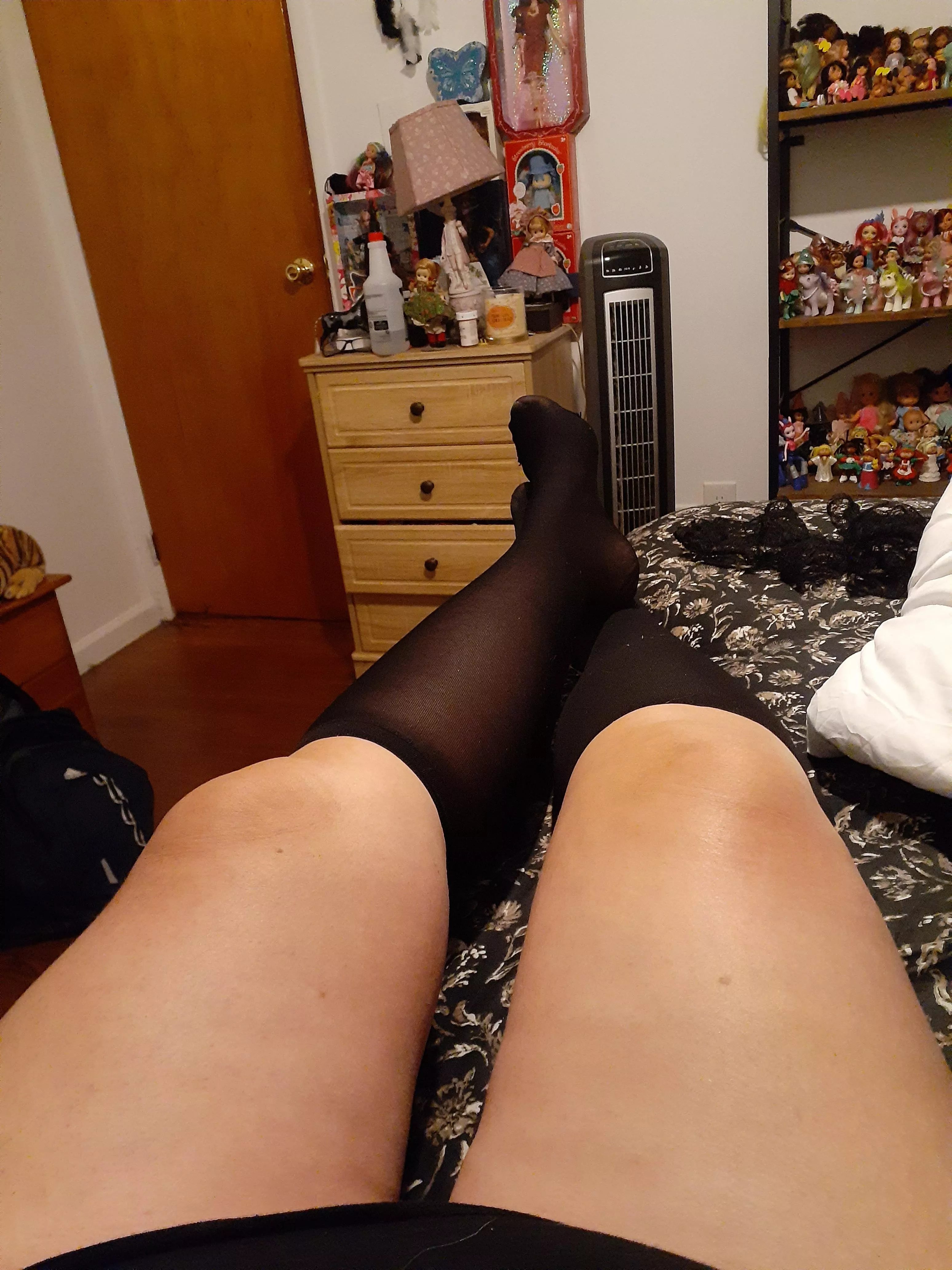 Relaxing after a night in heels