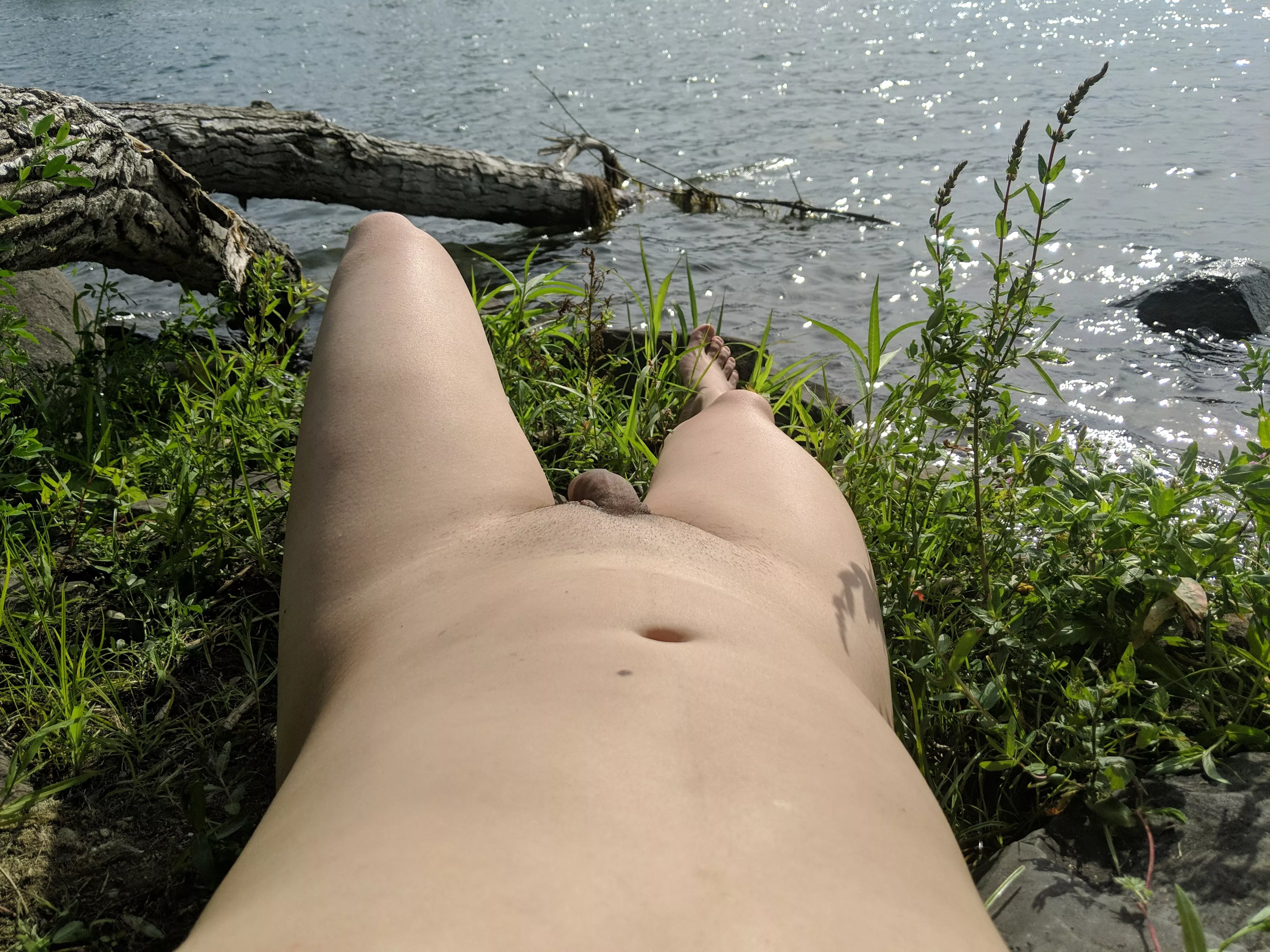 Relaxing along the river, come lay down