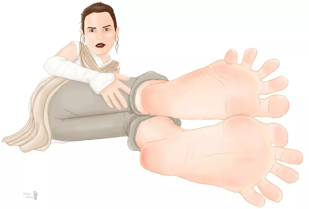 Reyâ€™s shows off force sensitive soles (Star Wars)(Solesartist)