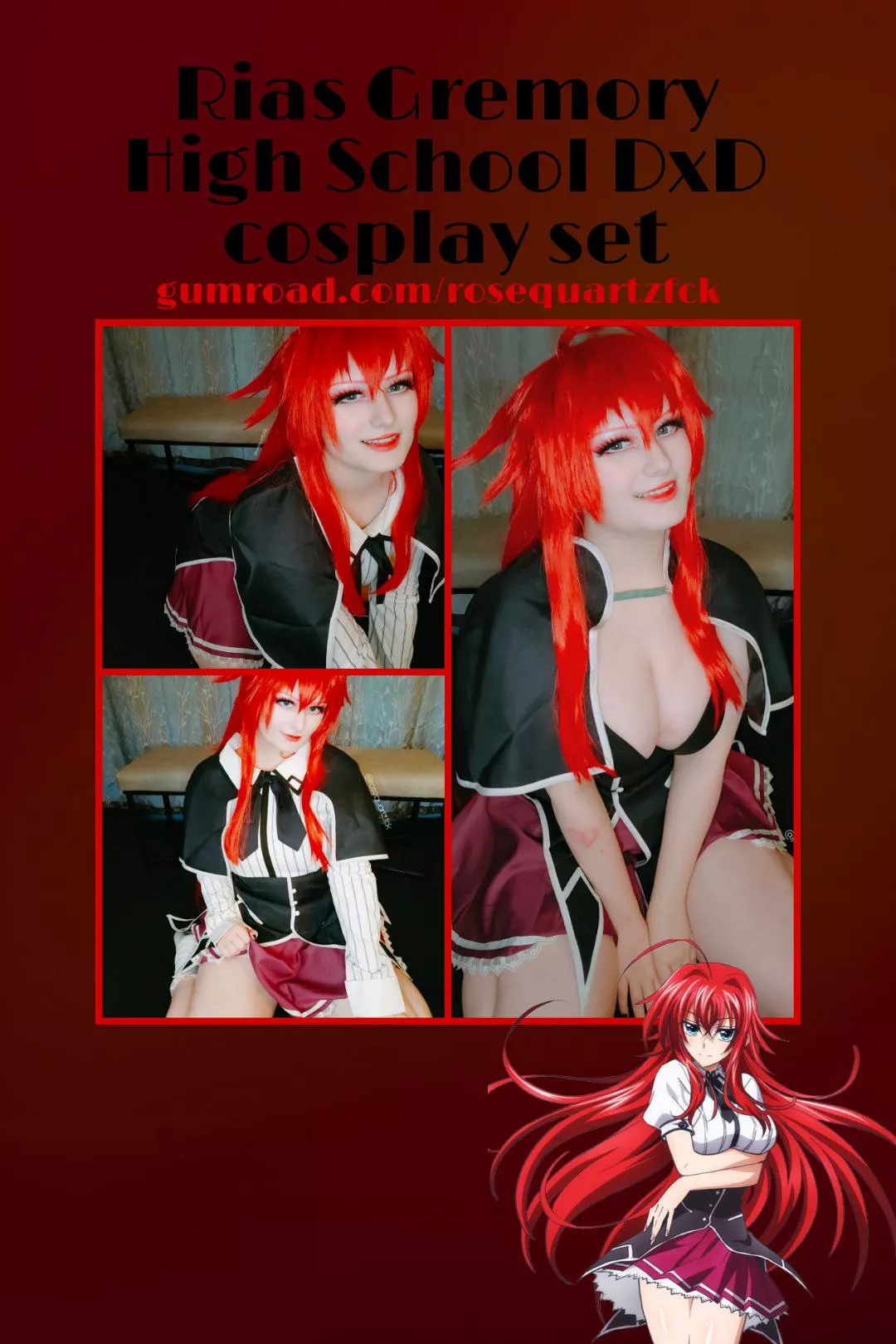 Rias Gremory cosplay by myself / @rosequartzfck