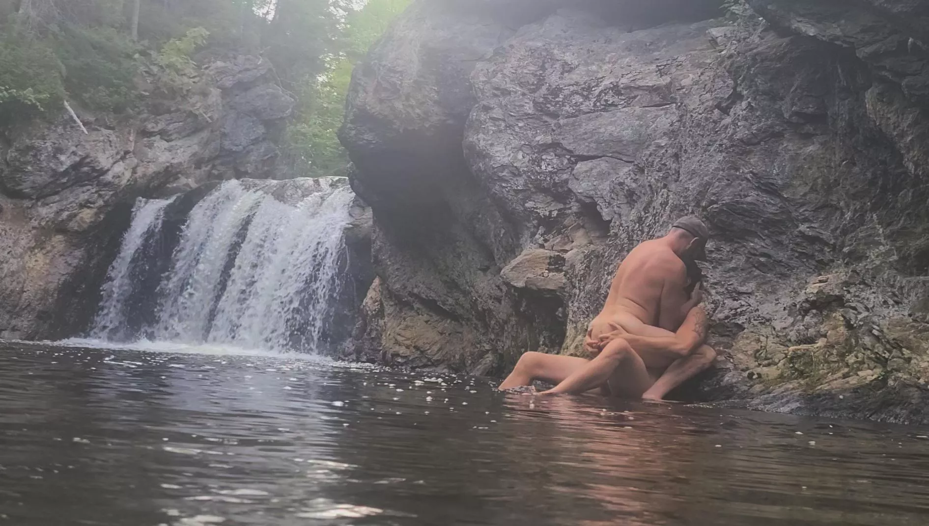 Riding my [41] guys [28] cock beside a waterfall