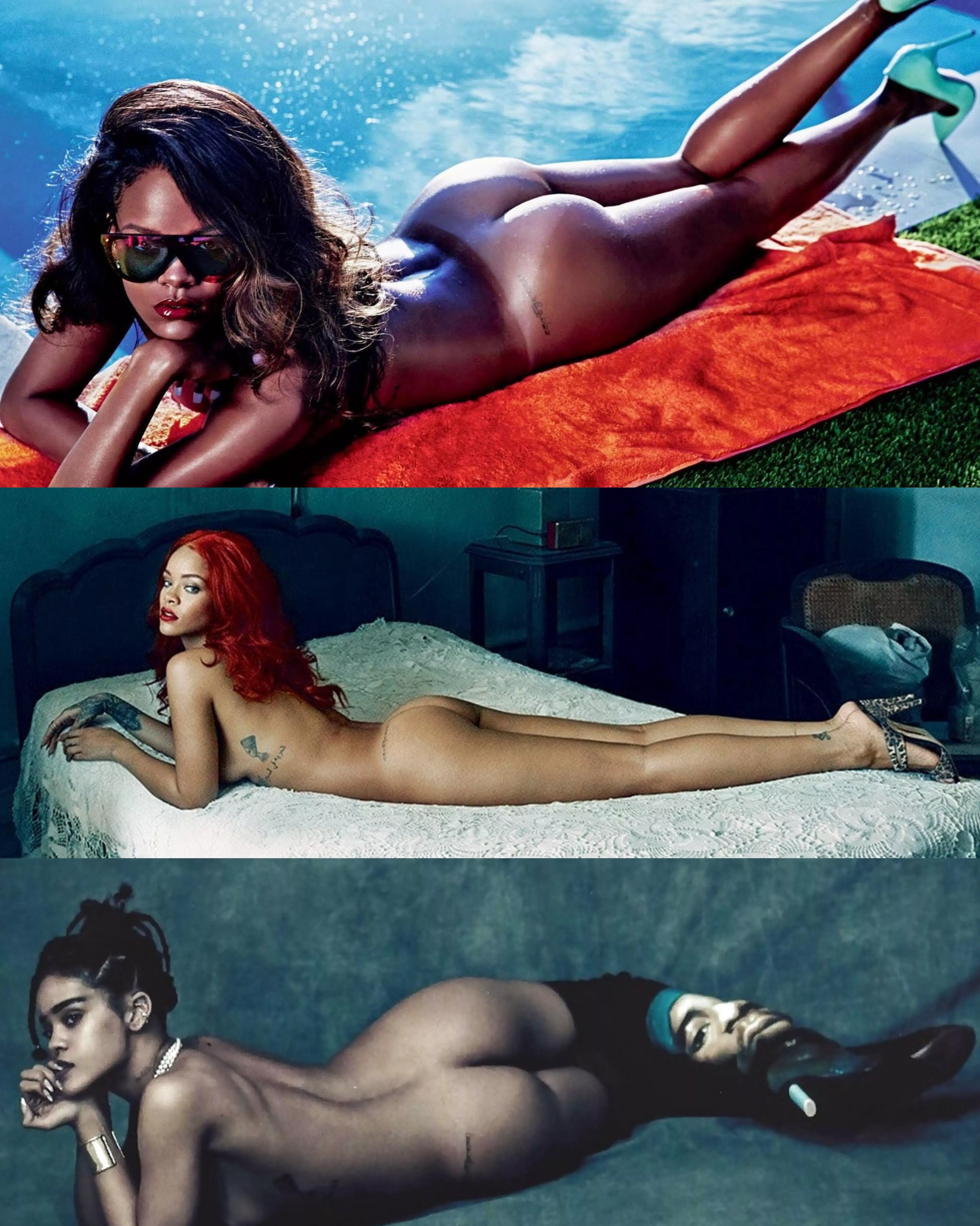 Rihannaâ€™s beautiful brown butt