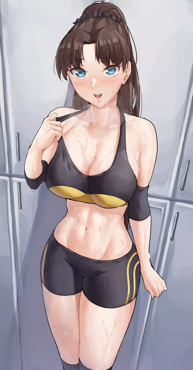 Rin in the Locker Room