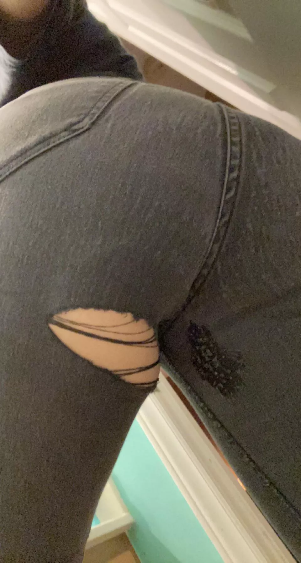 Ripped my work pants. Booty too phat