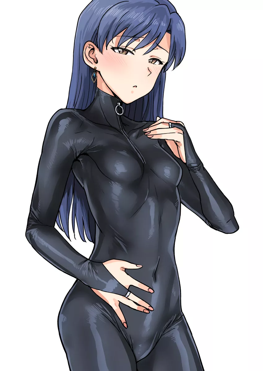 Rubber Suit Chihaya (Tsurui) [Idolmaster]