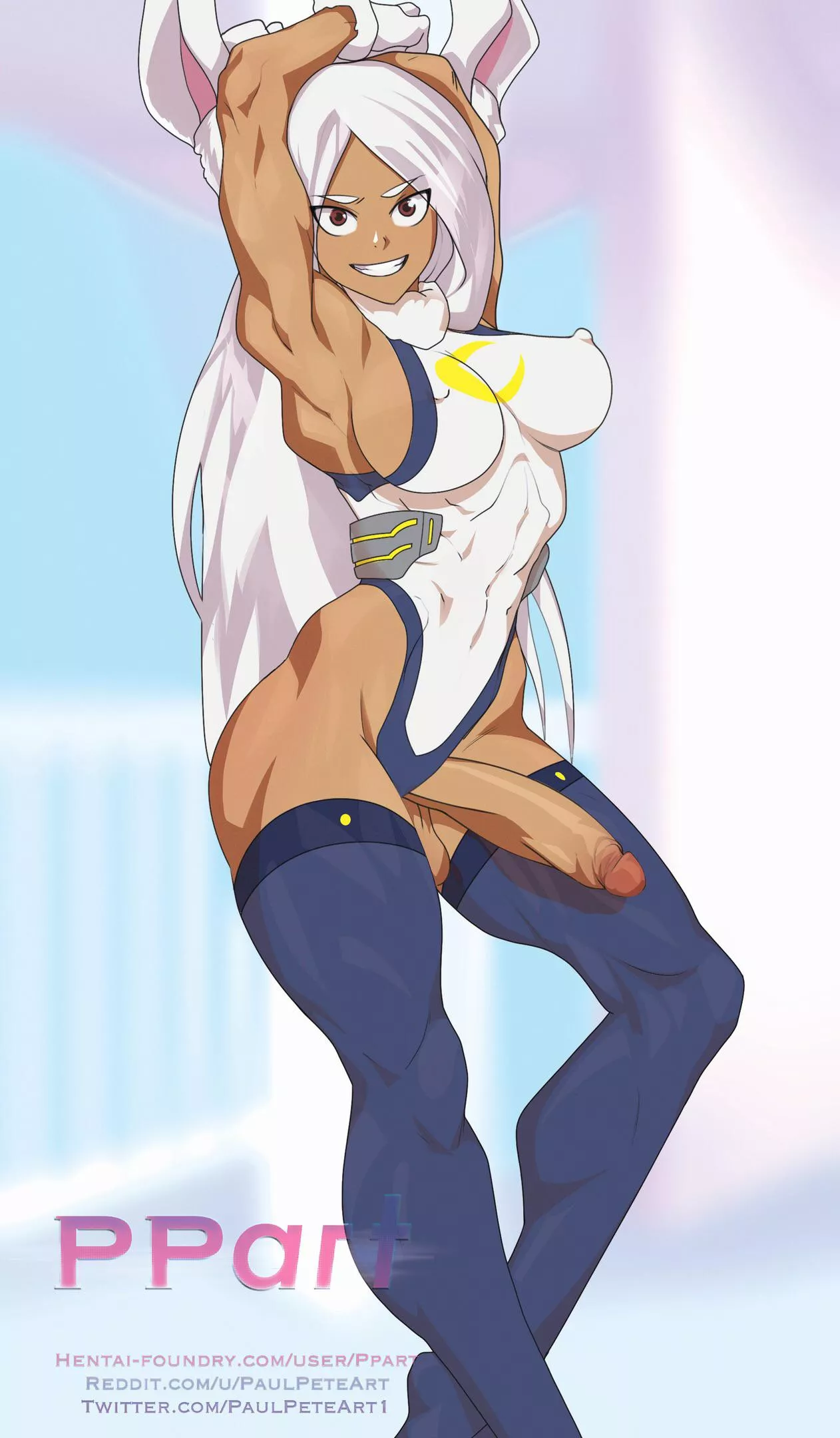 Rumi Usagiyama posing (ppart) [My Hero Academia]