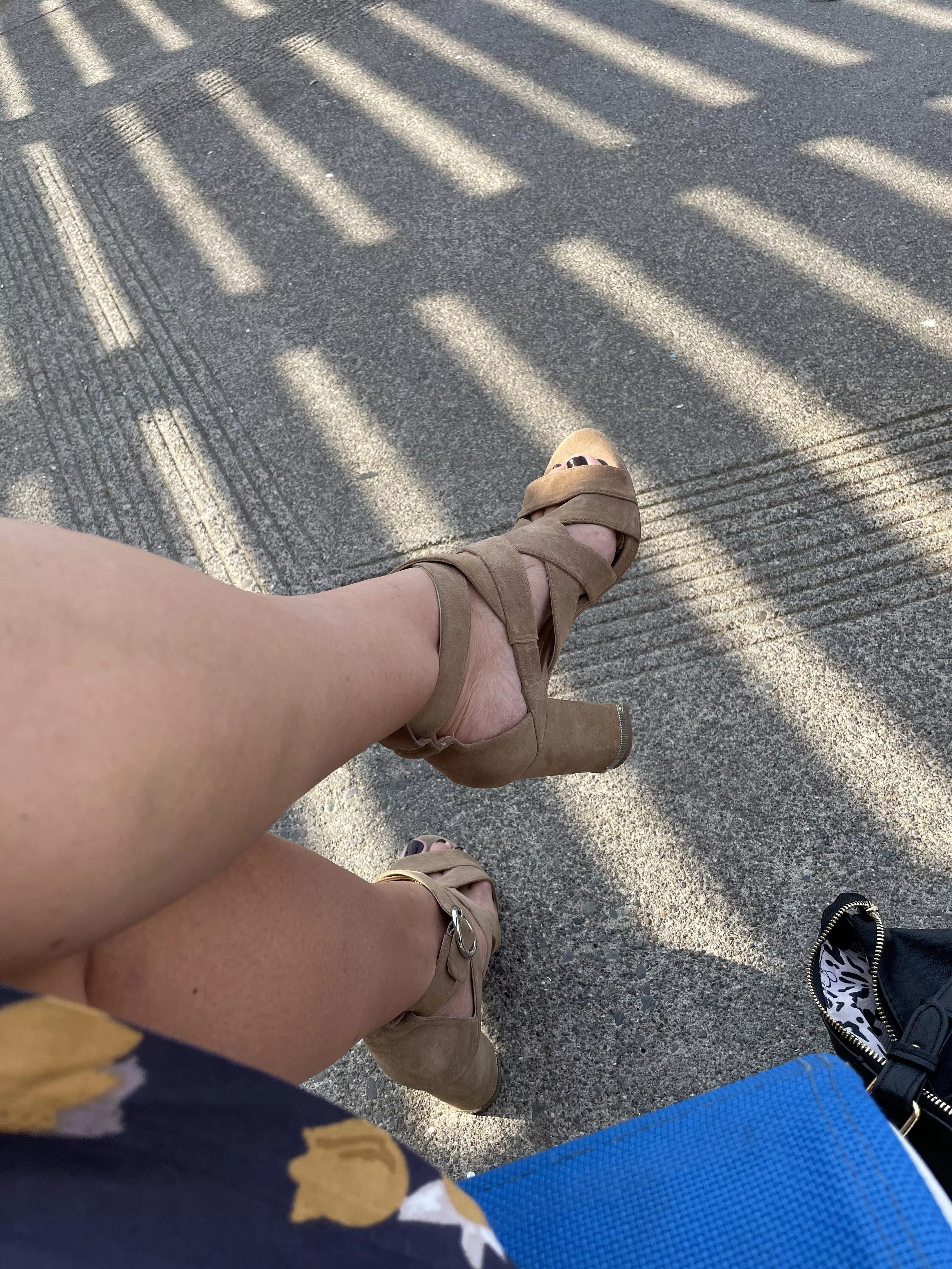 Running errands in heels to make things a little more sexy