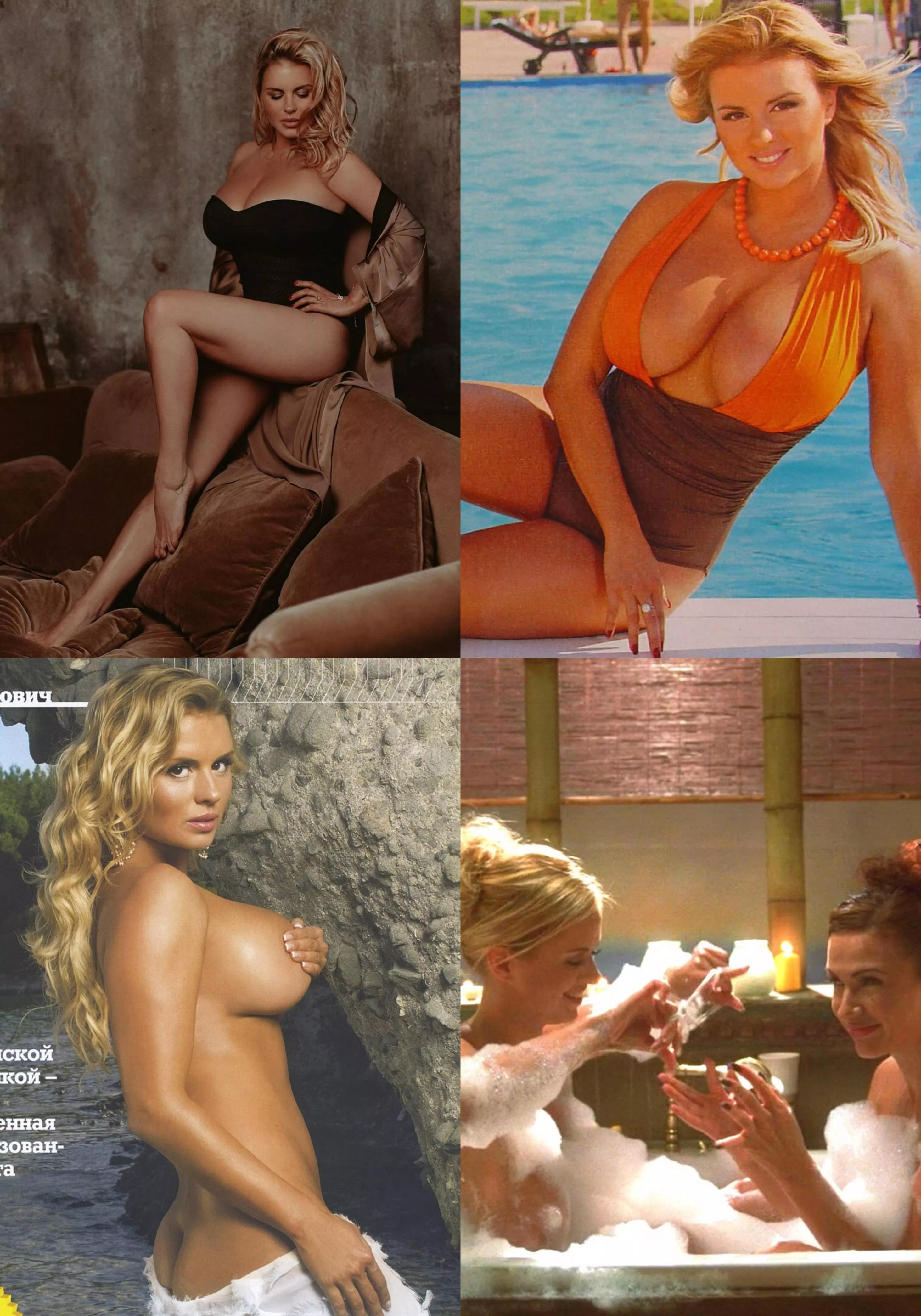 Russian actress, singer, figure skater Anna Semenovich