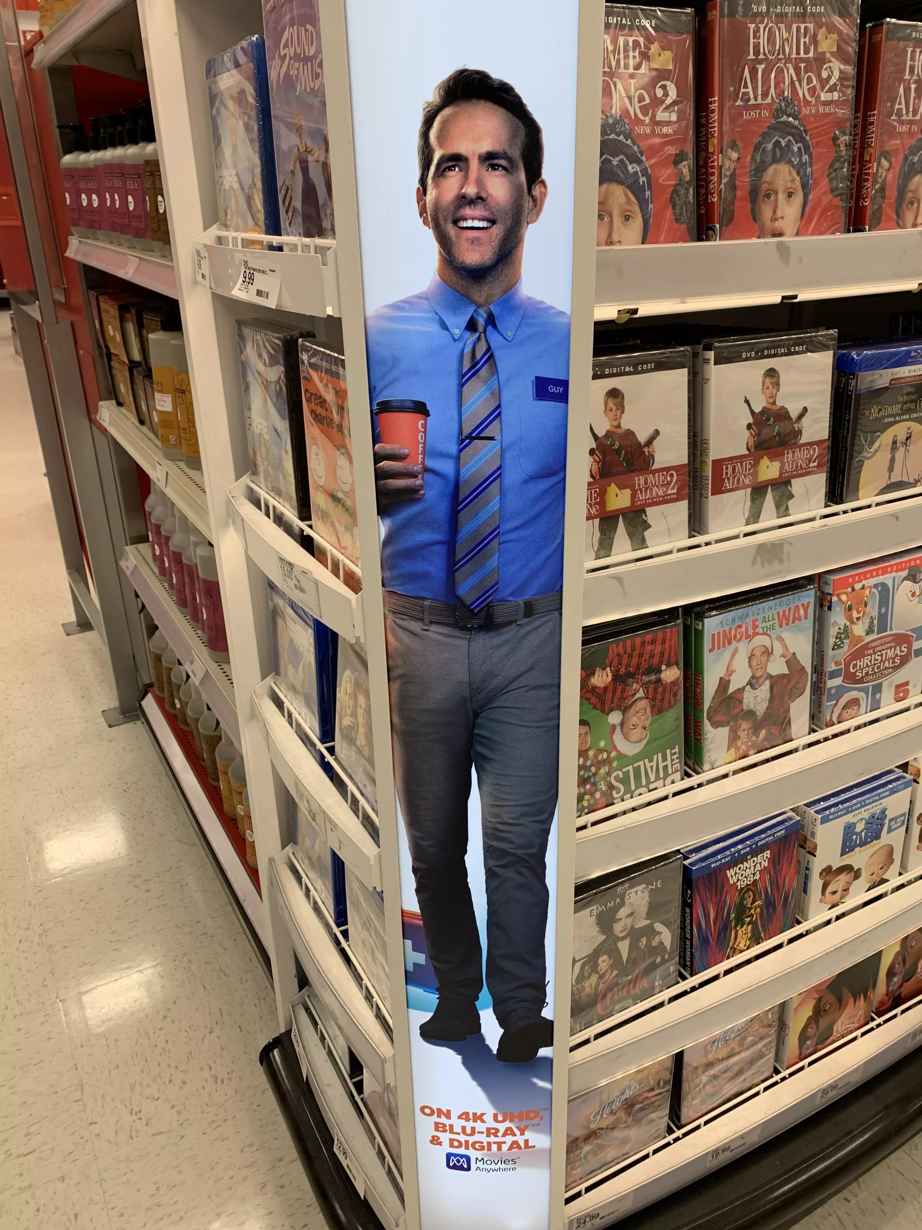 Ryan Reynolds in a Free Guy movie displayâ€¦ AT TARGET of all places.