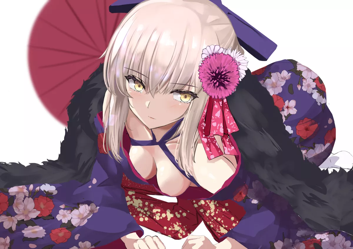 Saber Alter in Kimono