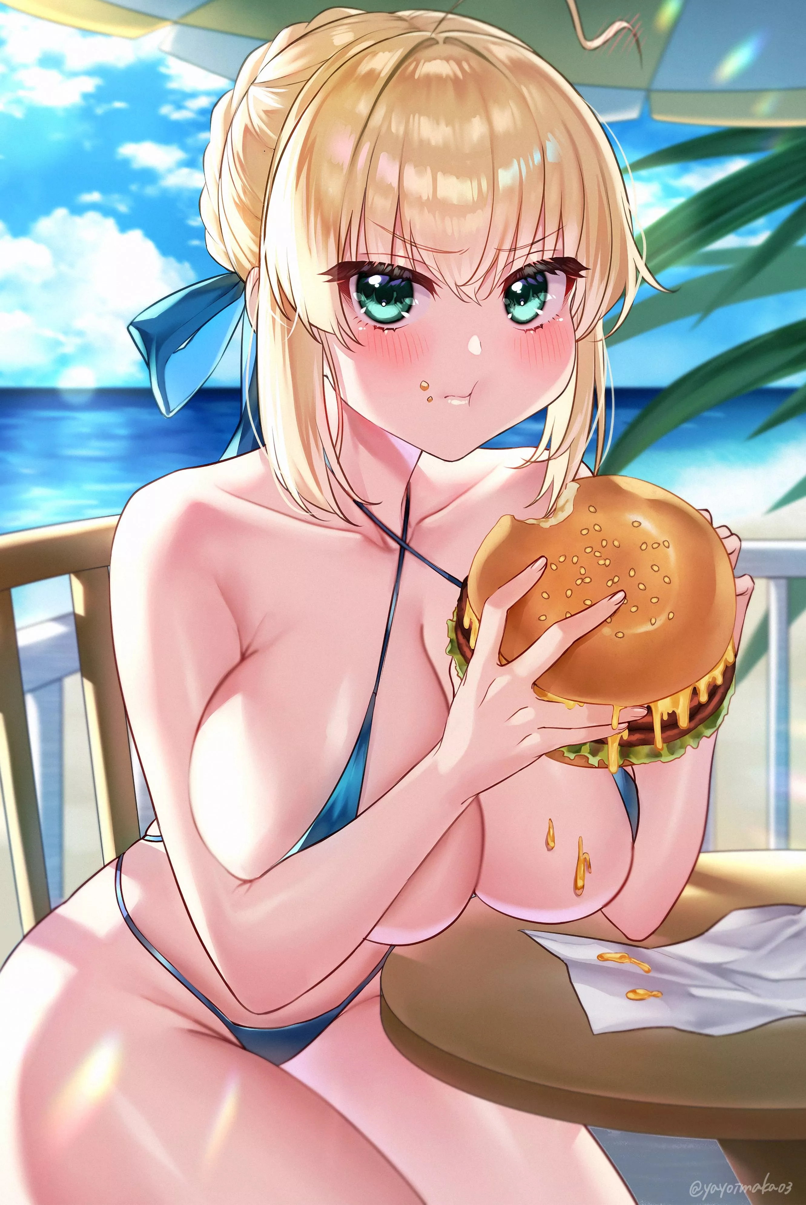 Saber having a Borgar