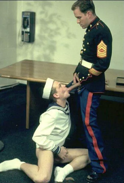 “Sailor sucks Marine cock” ...