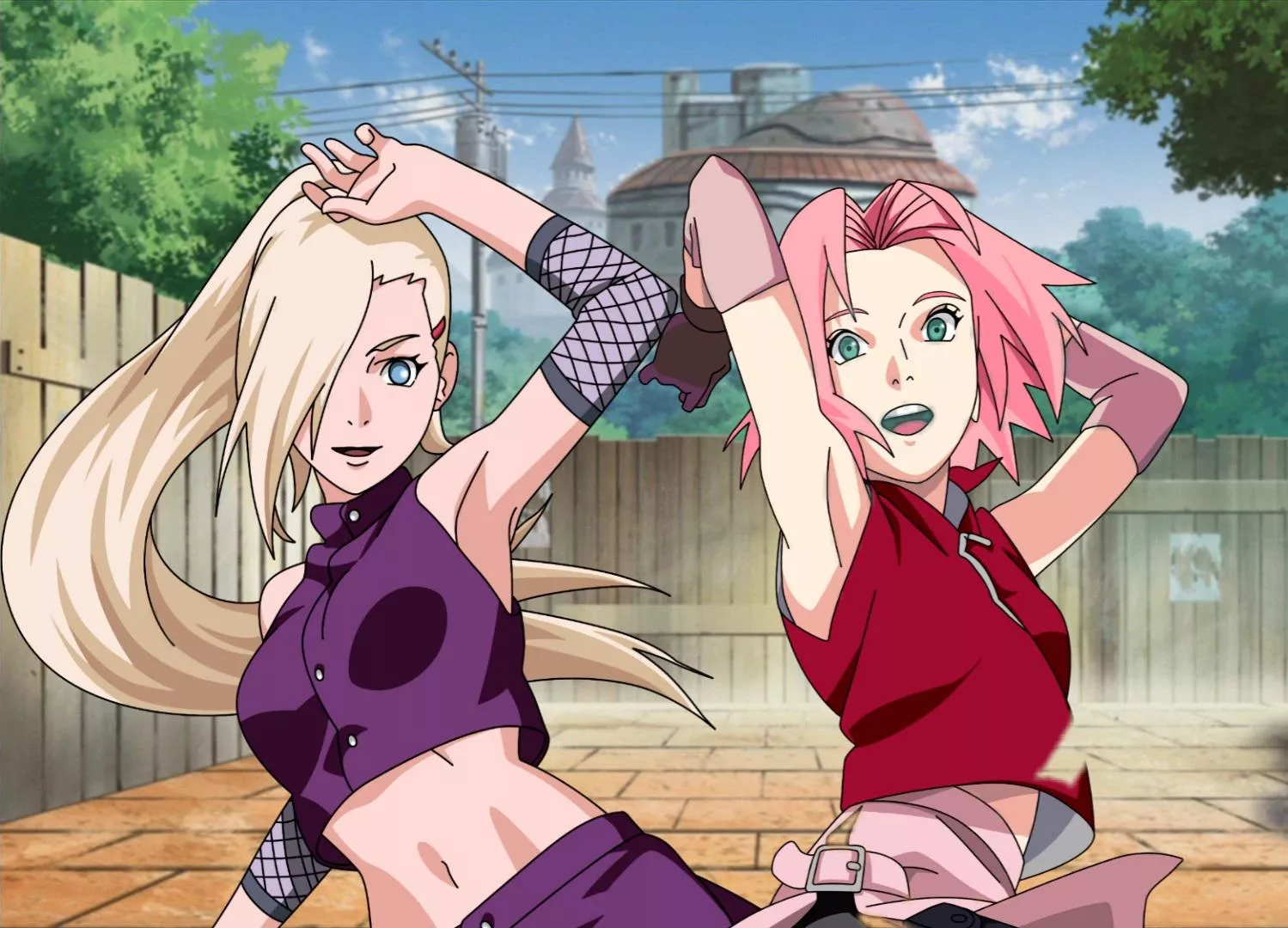 Sakura and Ino armpits are so hot [Naruto Shippuden]