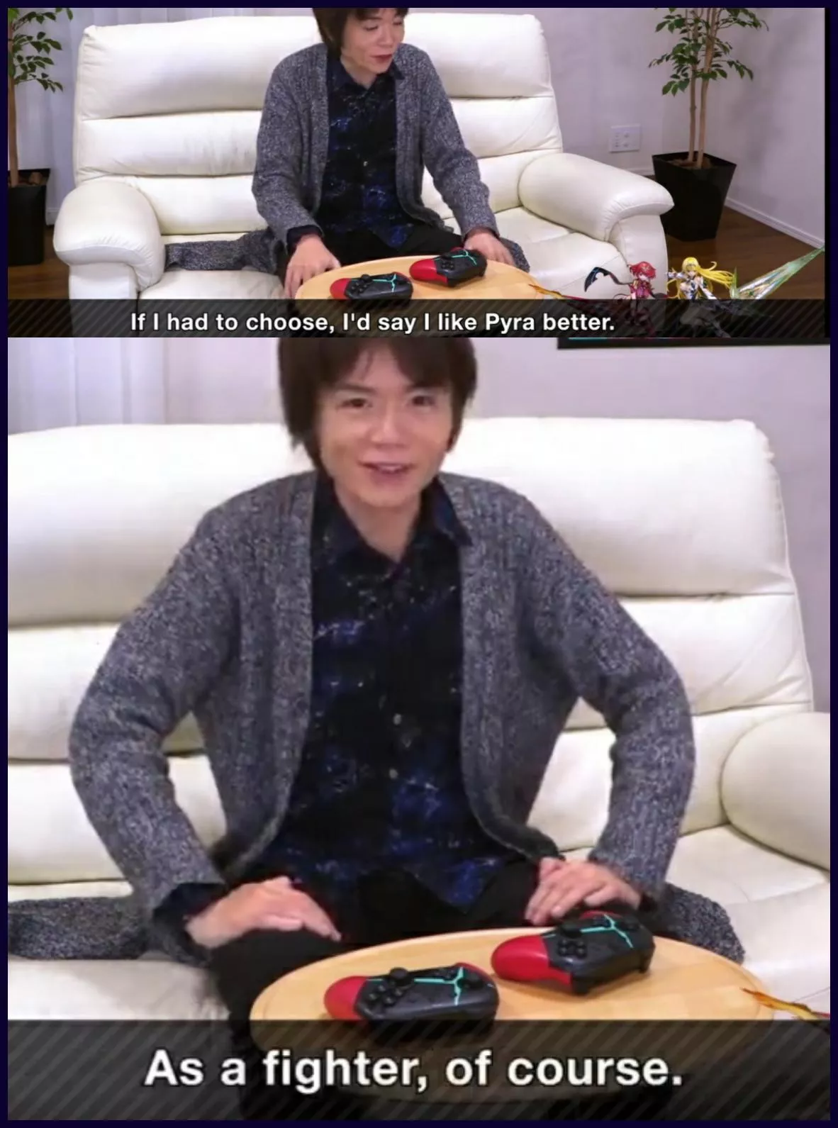 Sakurai knows whats up