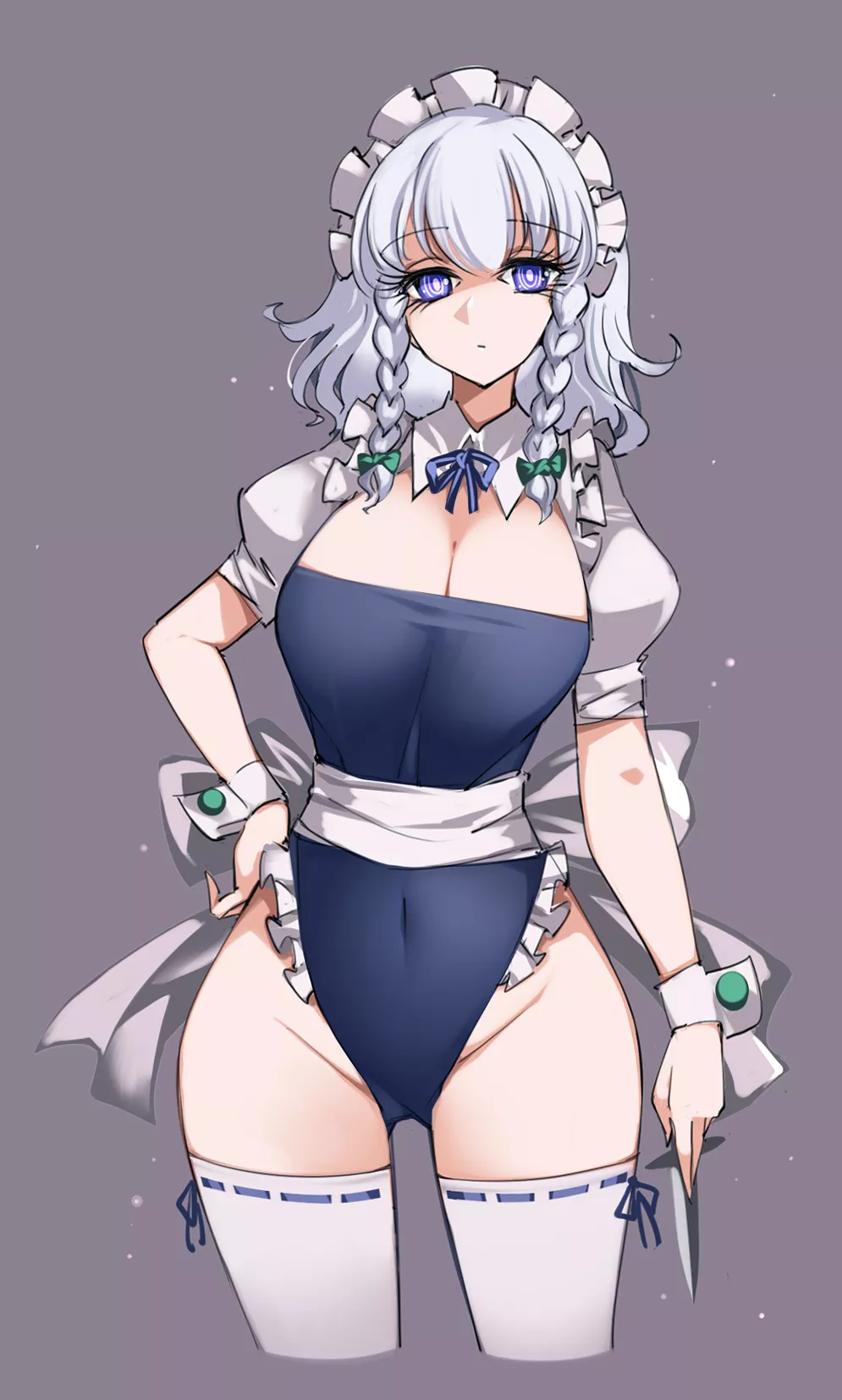 Sakuya Leotard Maid (Raptor7) [Touhou]