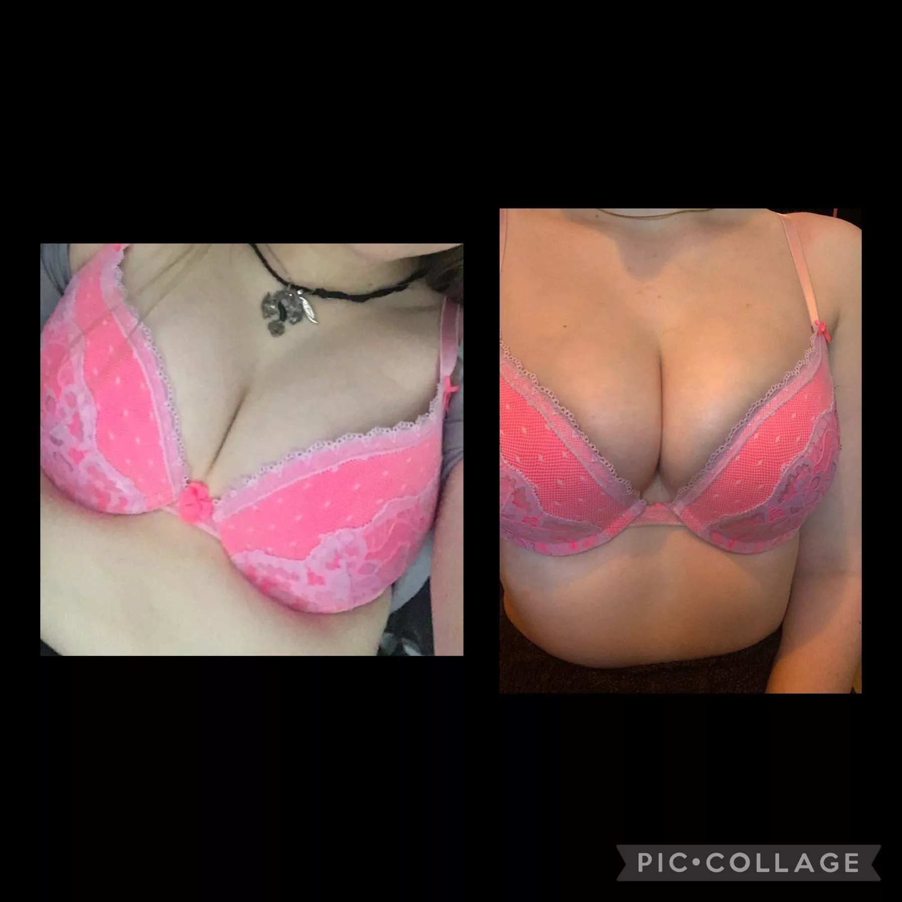 same bra but four years apart - I thought I was done growing 😳