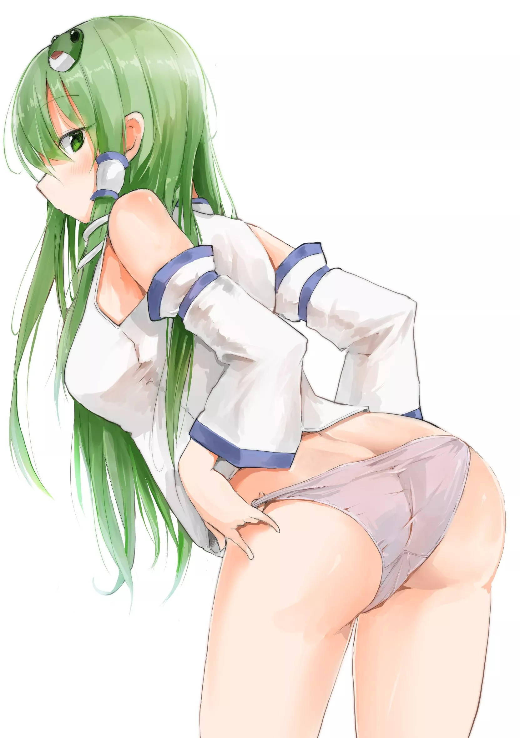 Sanae Kochiya in lingerie