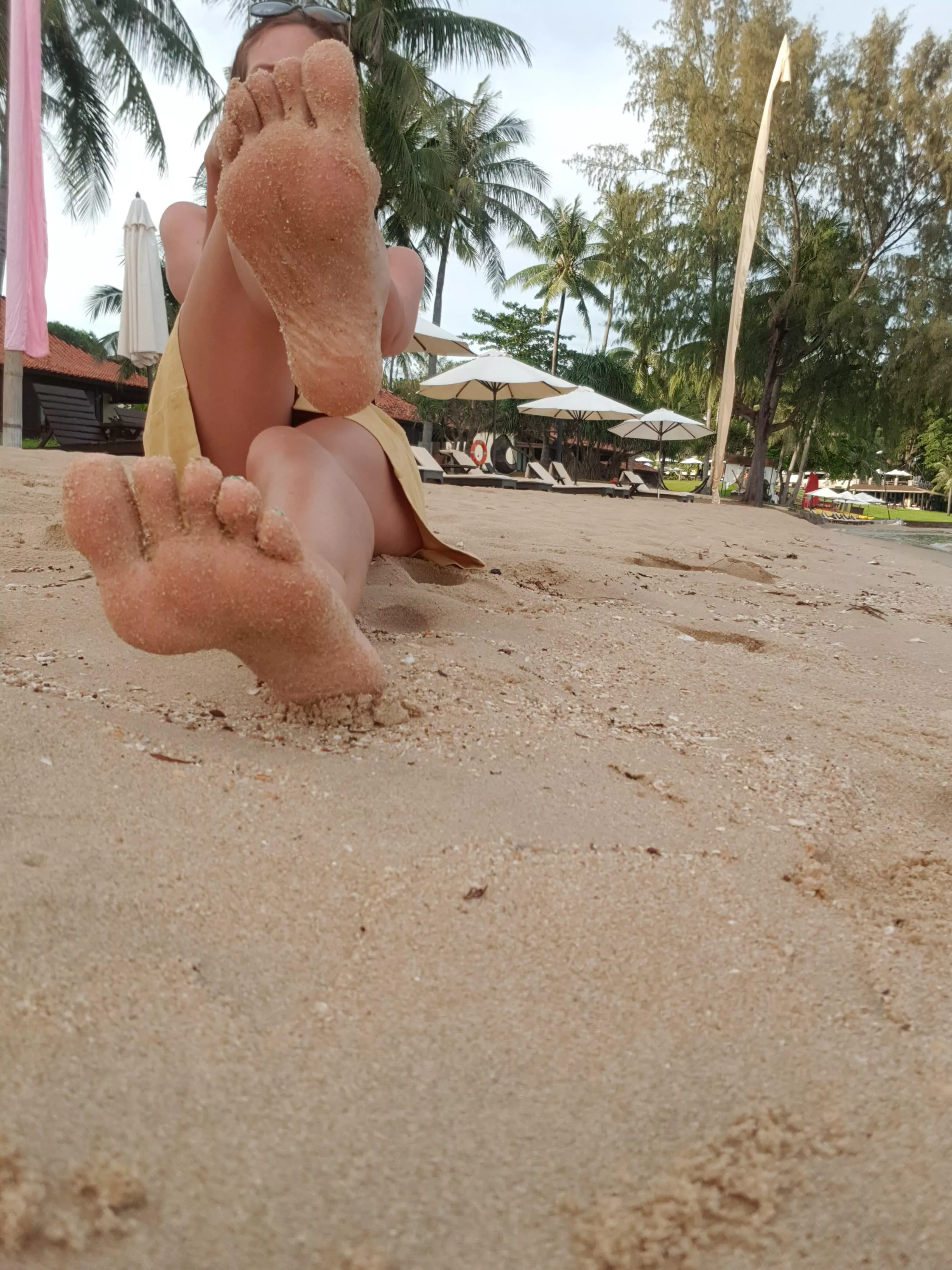 Sand between my toes