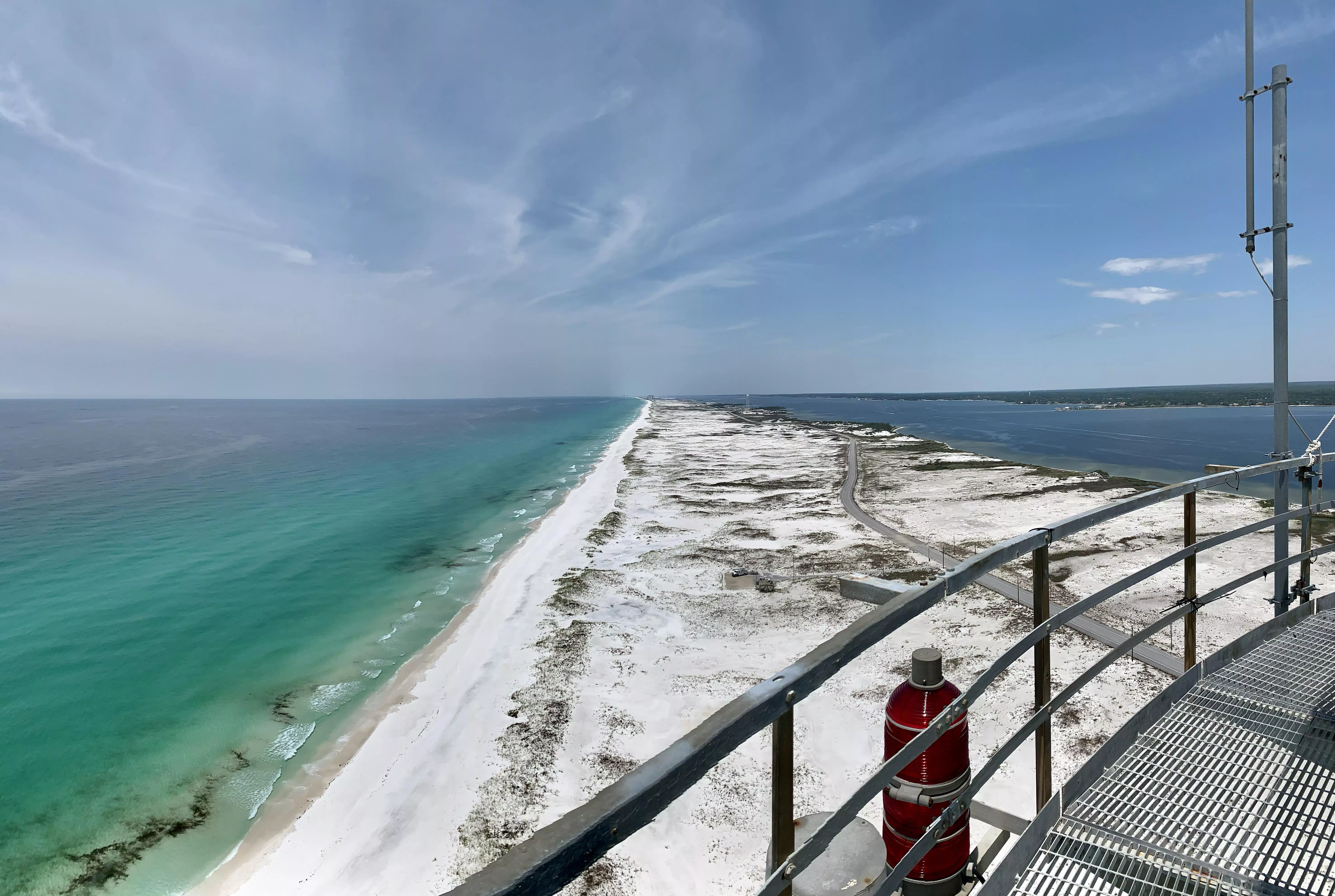 Santa Rosa Island, FL from 300ft up.