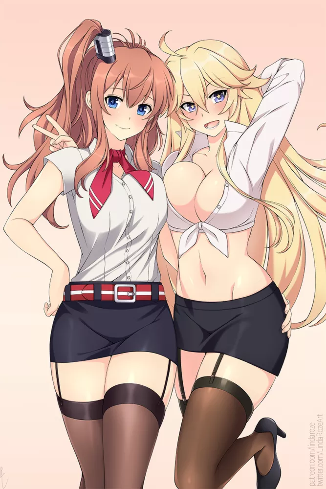 Saratoga x Iowa [Kantai Collection] (LindaRoze)