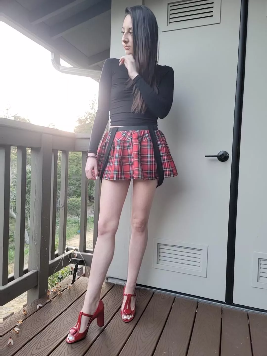 School girl legs for days