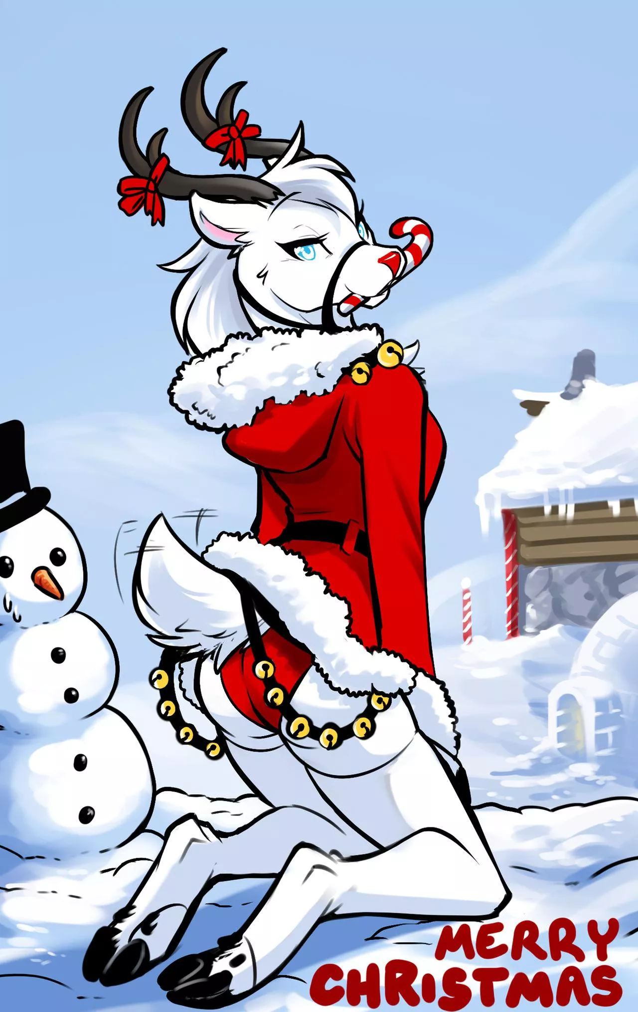 Seasons greetings! Here's a raindeer girl by Twokinds