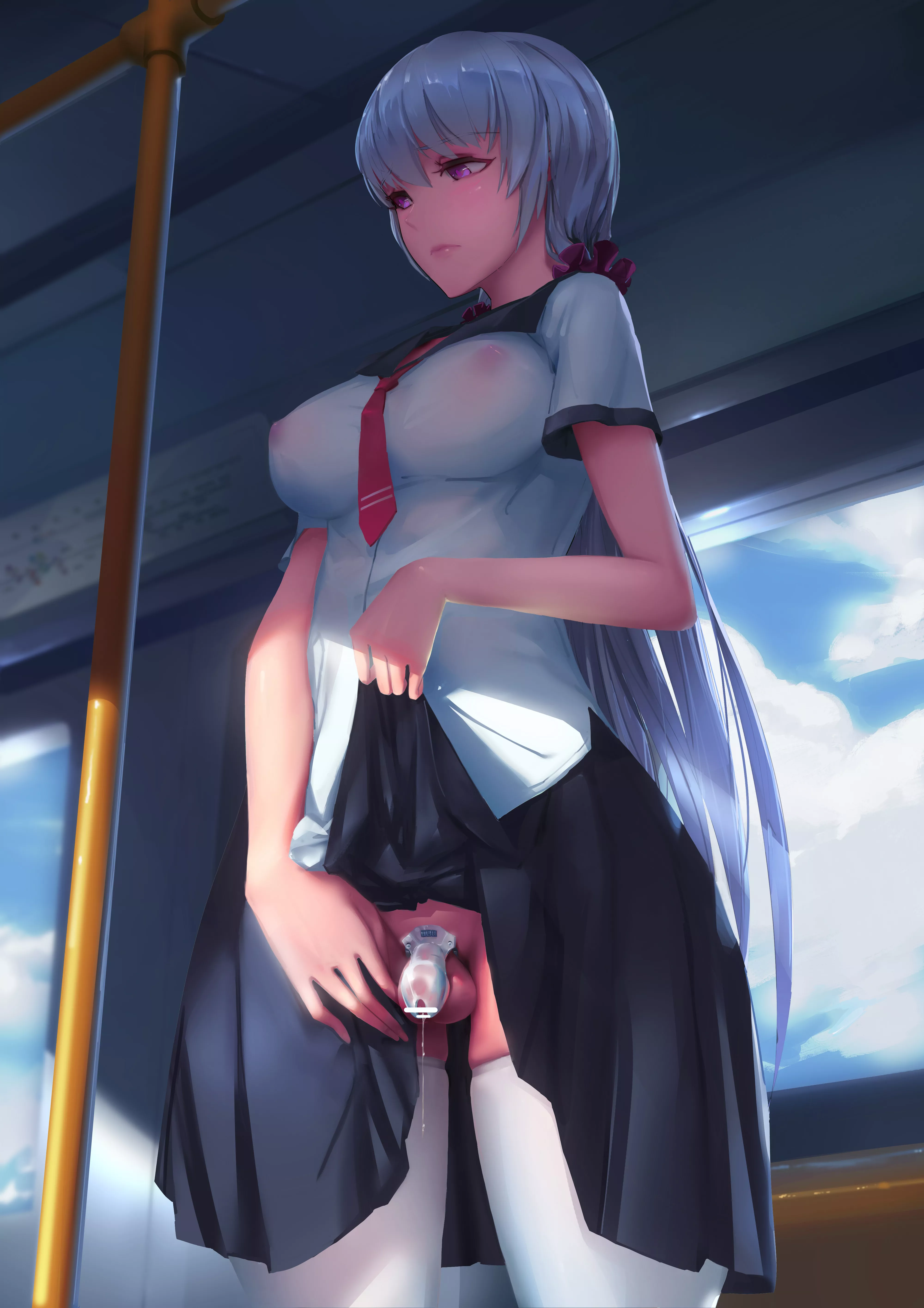 Secret Under Her Skirt On The Tram (Scp-166) [Original]