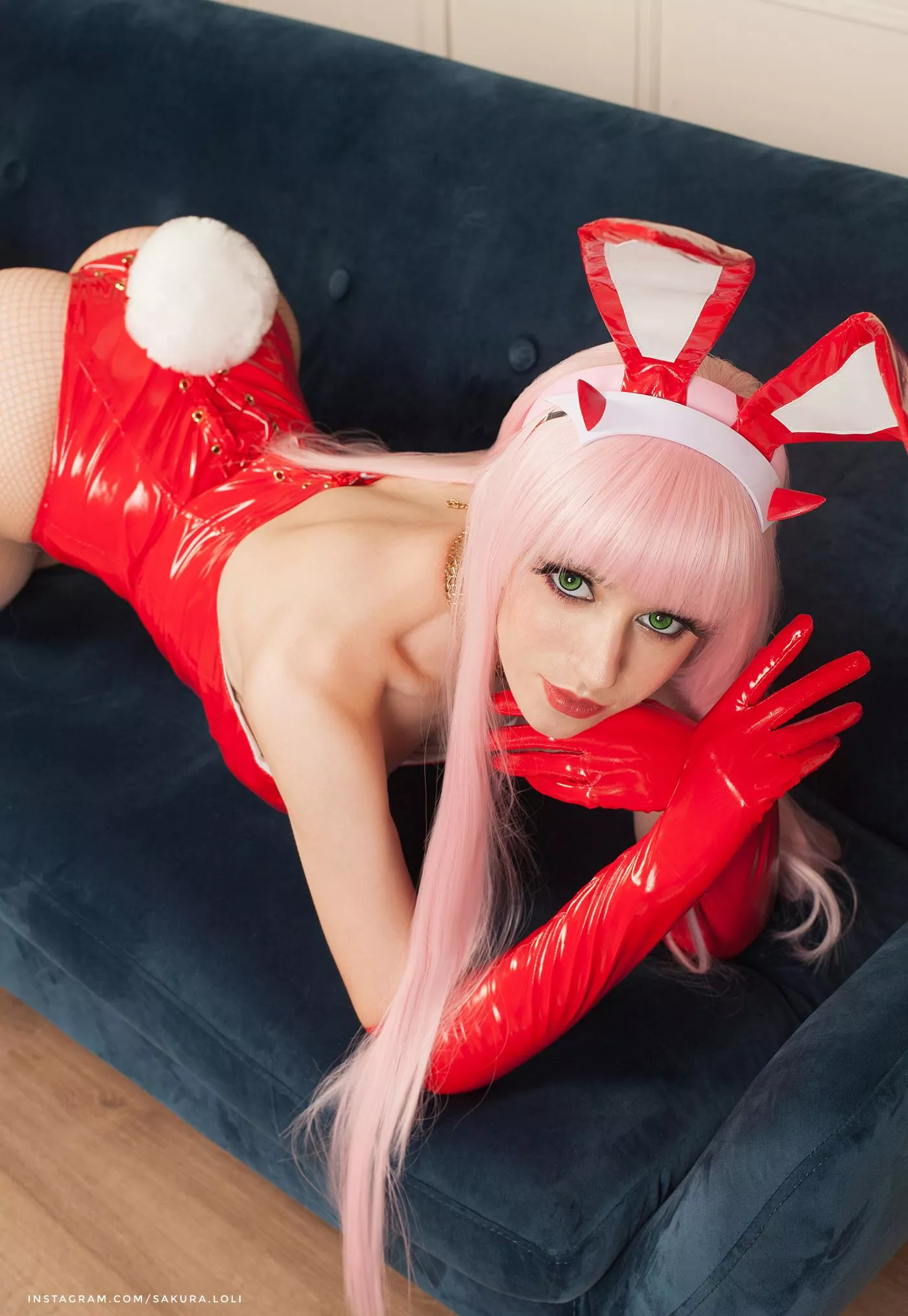 [self] Zero Two Bunny cosplay by Sakura Loli