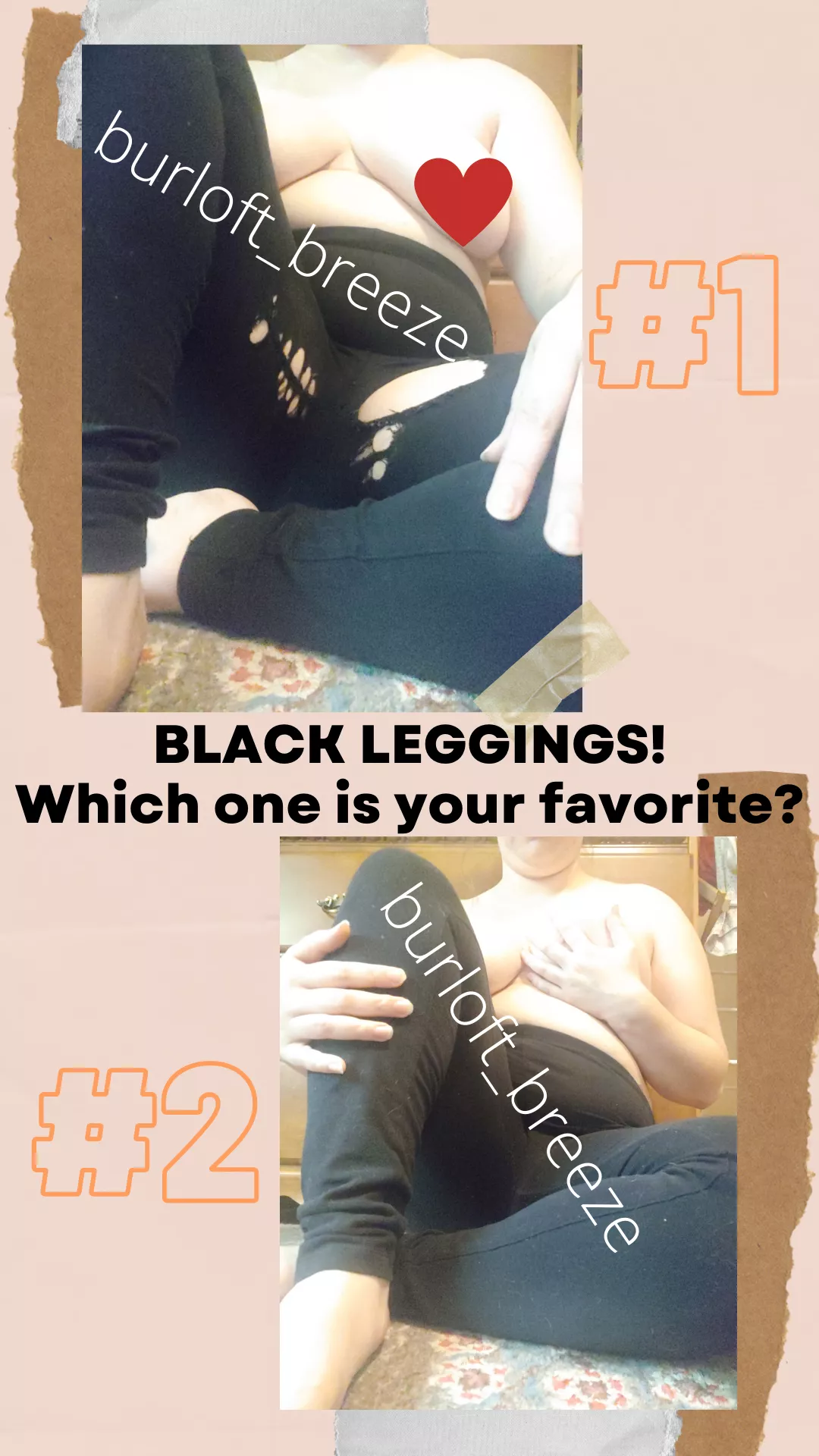 [selling] 2 PAIRS OF OLD LEGGINGS ðŸ’› READY TO CUSTOMIZE ðŸ’› WHICH ONE IS YOUR FAVORITE? ðŸ’› LET'S TALK KINKS! ðŸ’› KIK: burloft.breeze