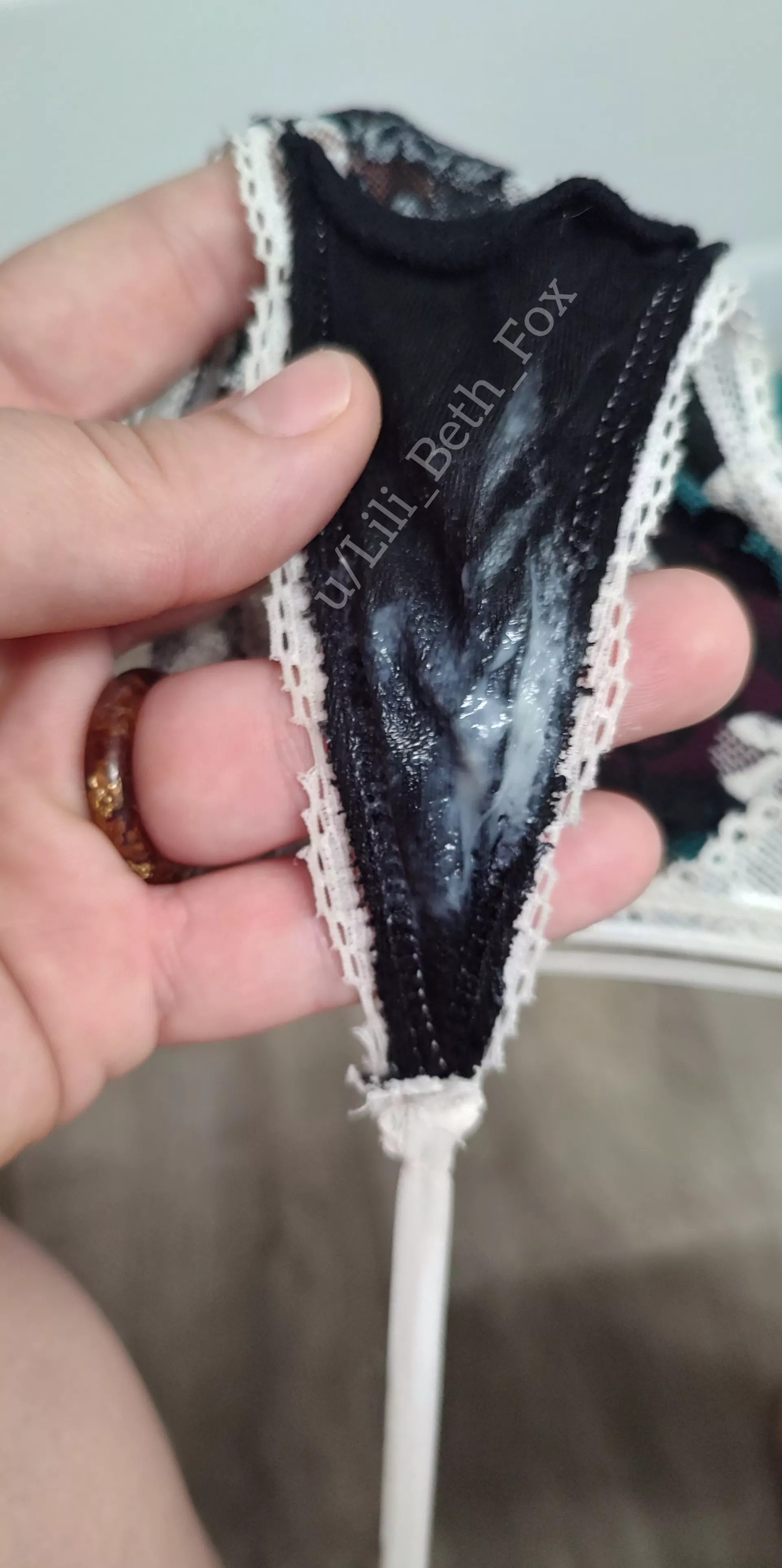 [Selling] ðŸ’¦ AVAILABLE ðŸ’¦Another day... Another tiny panty creamed with my sweet grool! ðŸ’§Kik Lili_Beth_Fox