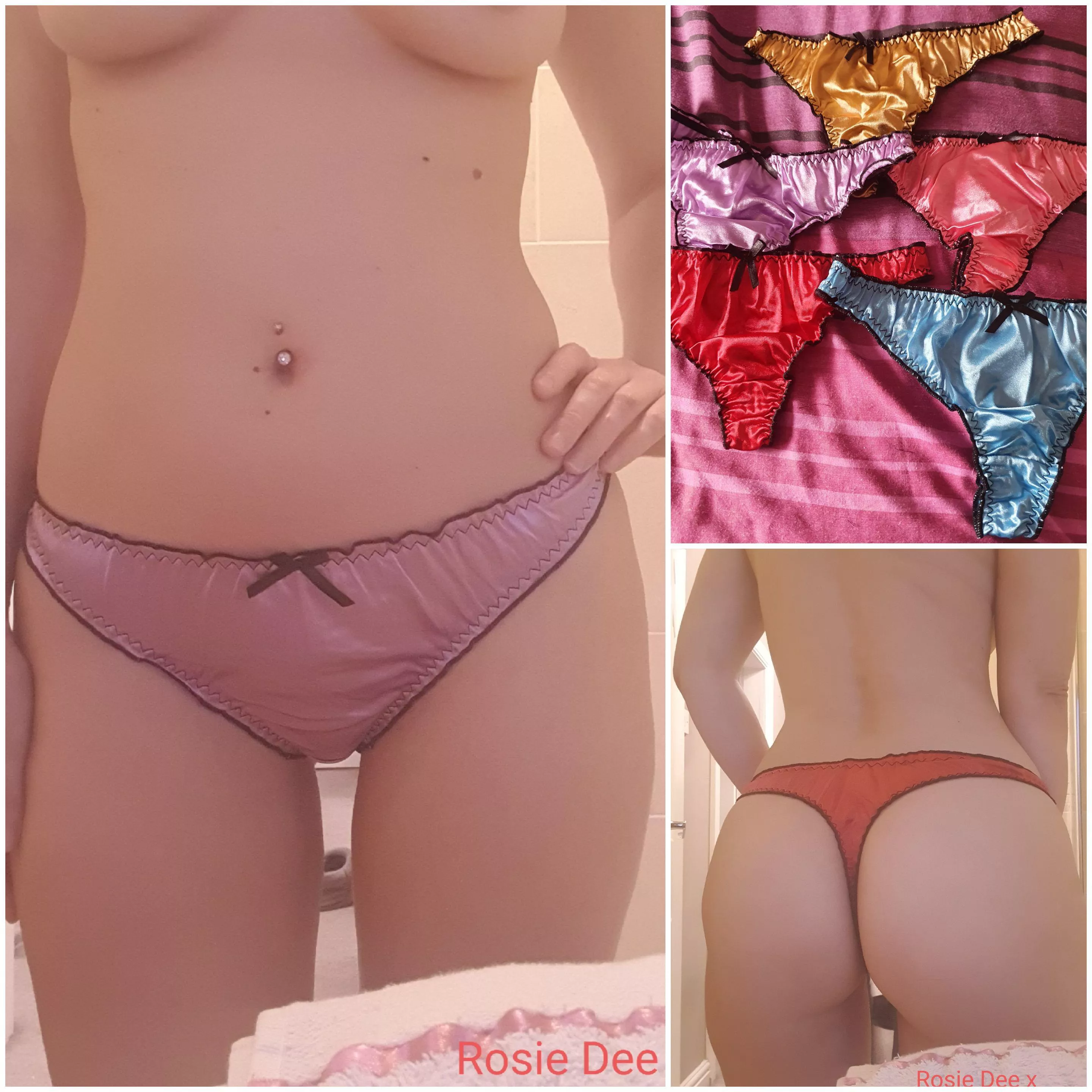 [Selling] October Sale on all my panties. Lots of sexy panties to choose from including these new sexy Satin thongs. Message me for details either here or on kik @indigo_37 Hot UK seller with 5 star reviews ðŸ’¦â¤