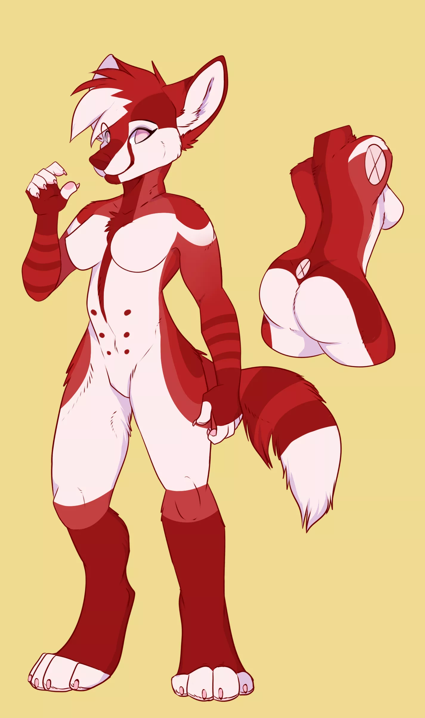 Selling this wonderful foxy design for 15$! Design by chaoticguts base belongs to chesta comment down below to claim!