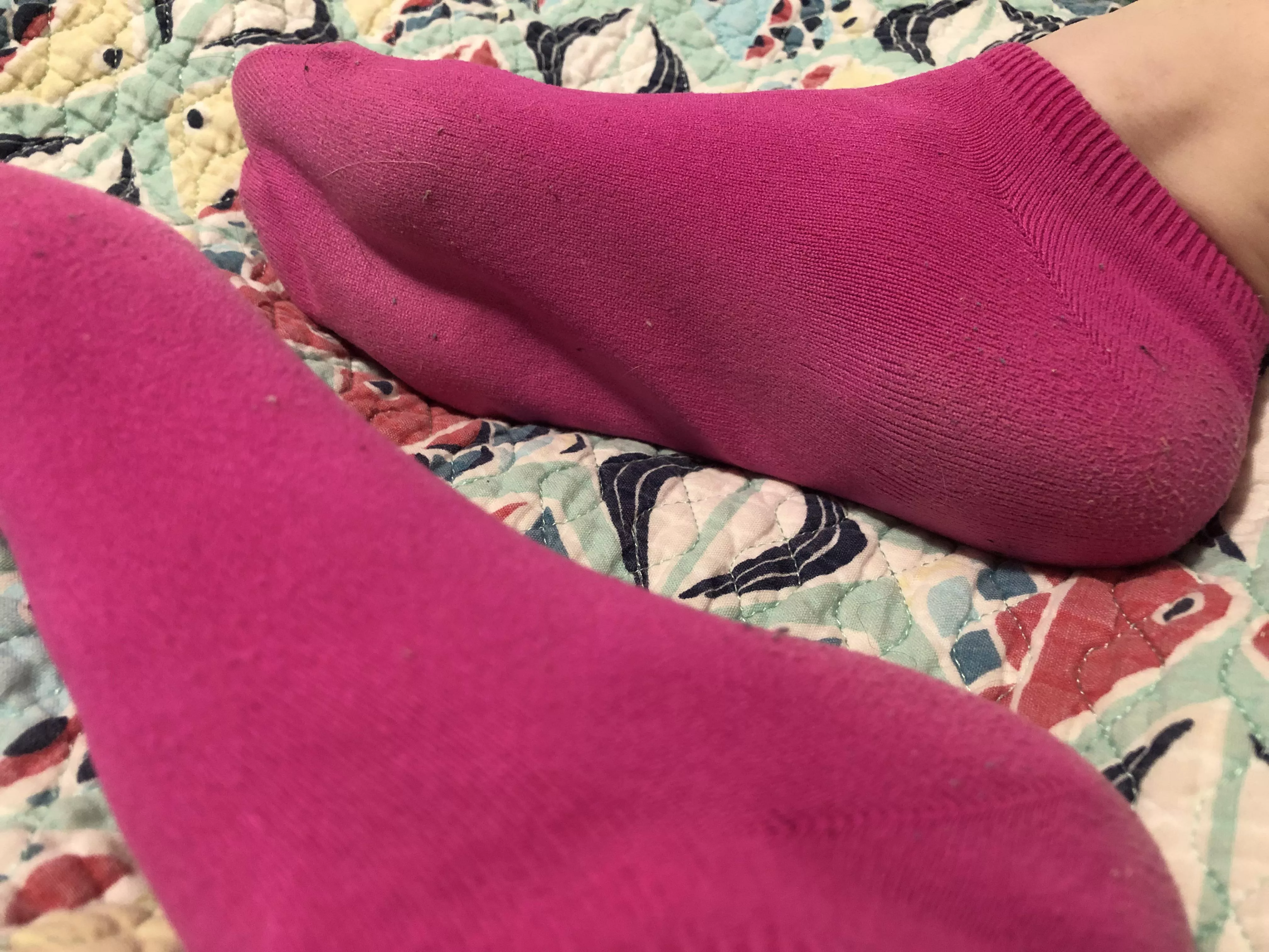 💋[Selling]💋Hot pink nylon ankle socks! Worn for a long day of work in the hot FL sunshine 😋 PM me with any questions, I can’t say “Yes!” unless you ask!😘