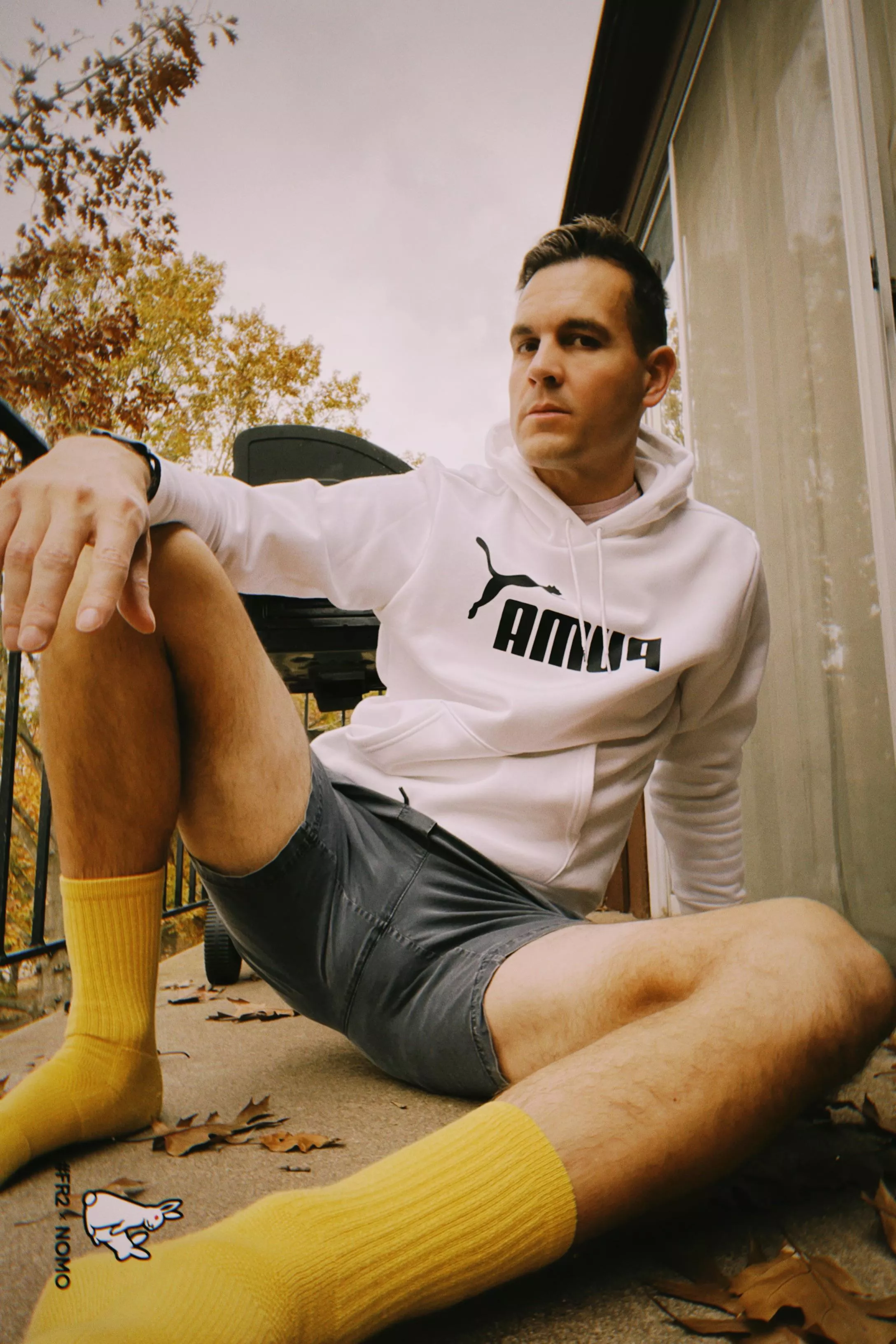 Serving up model realness. #yellow ðŸ§¦