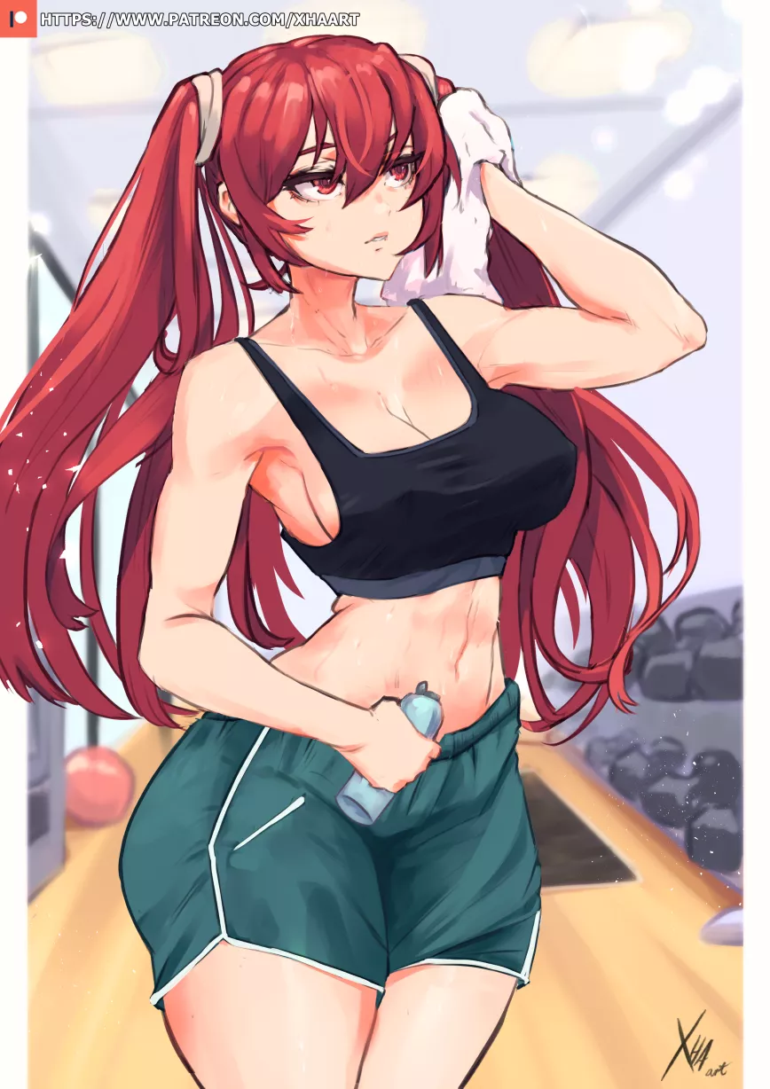 Severa at the gym (XHAart)