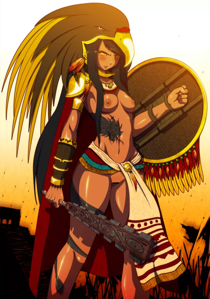 Sexy Aztec warrior