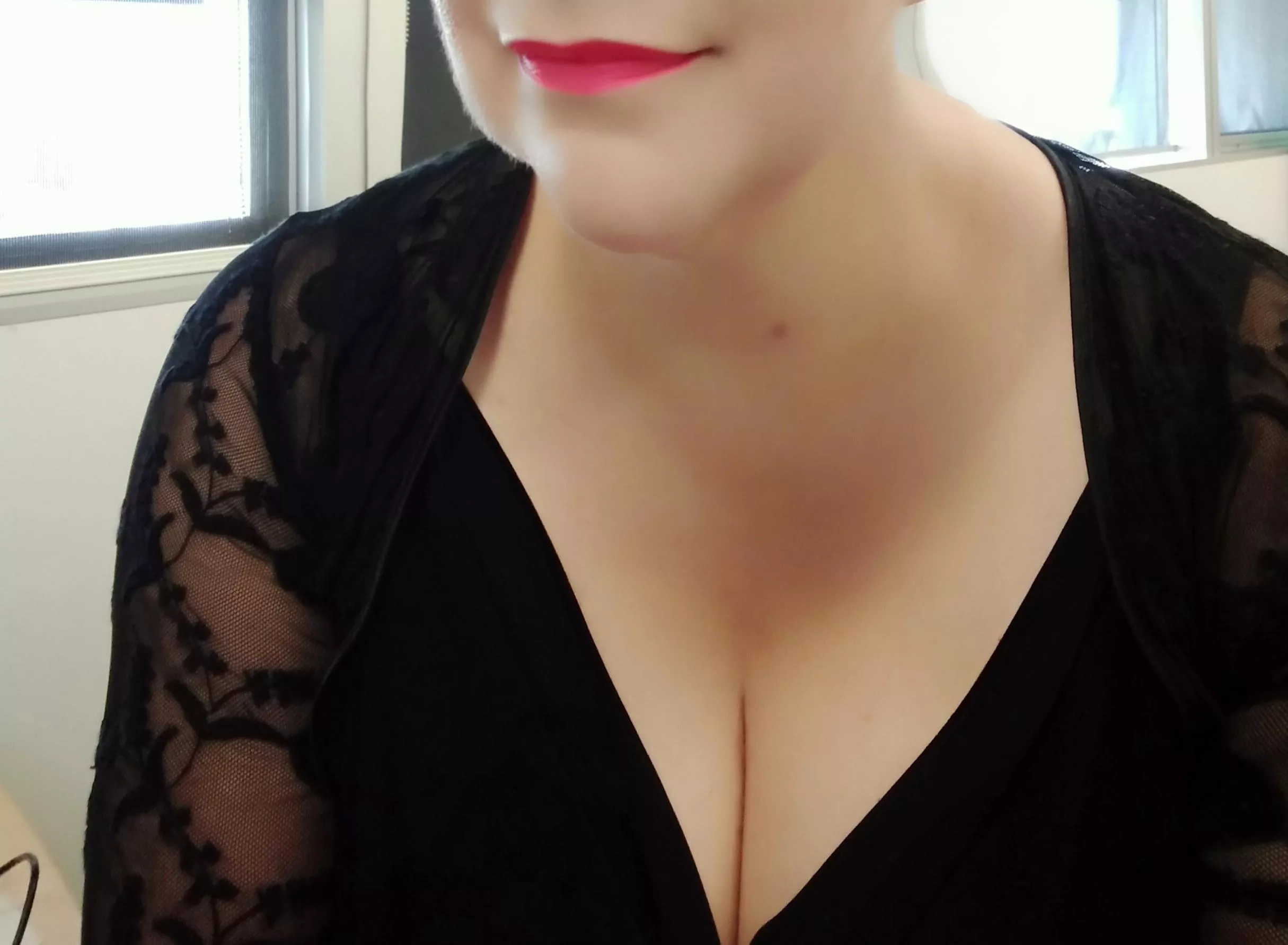 Sexy Sicilian widow is an appropriate work uni[f]orm, right?