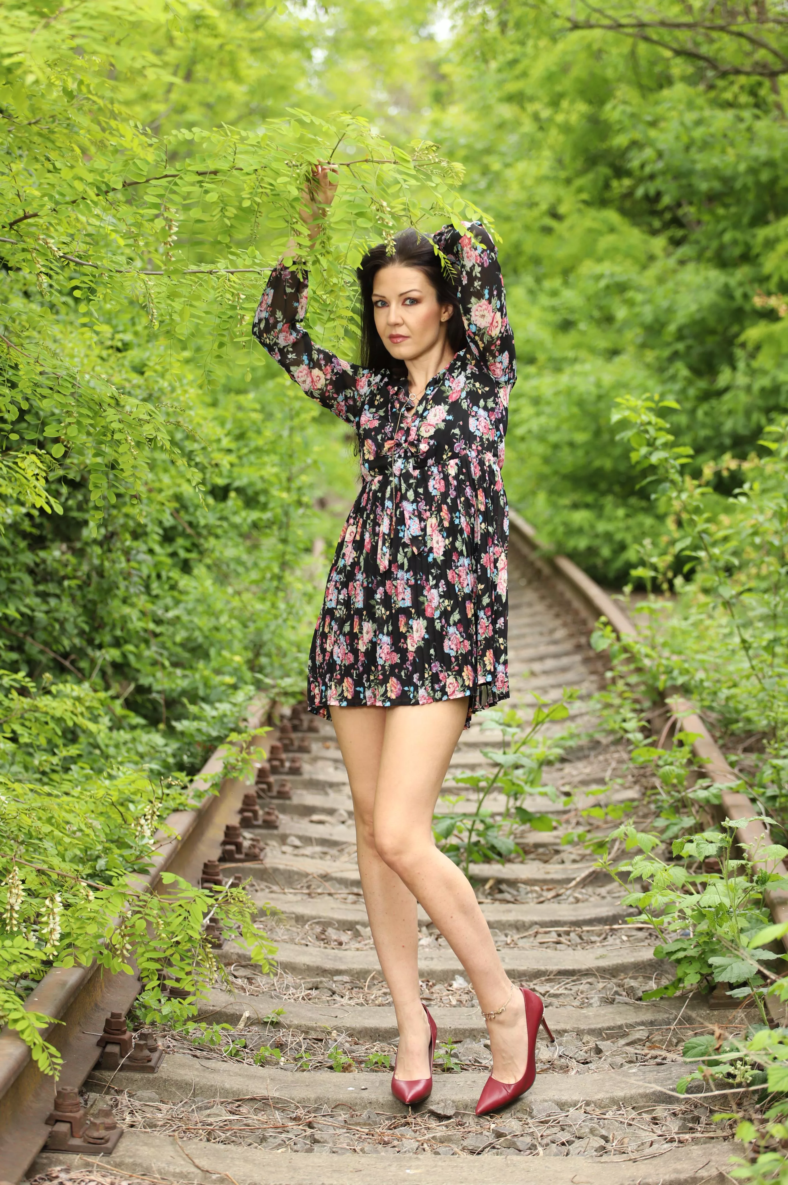 Sharing my first photo here of my floral print sundress