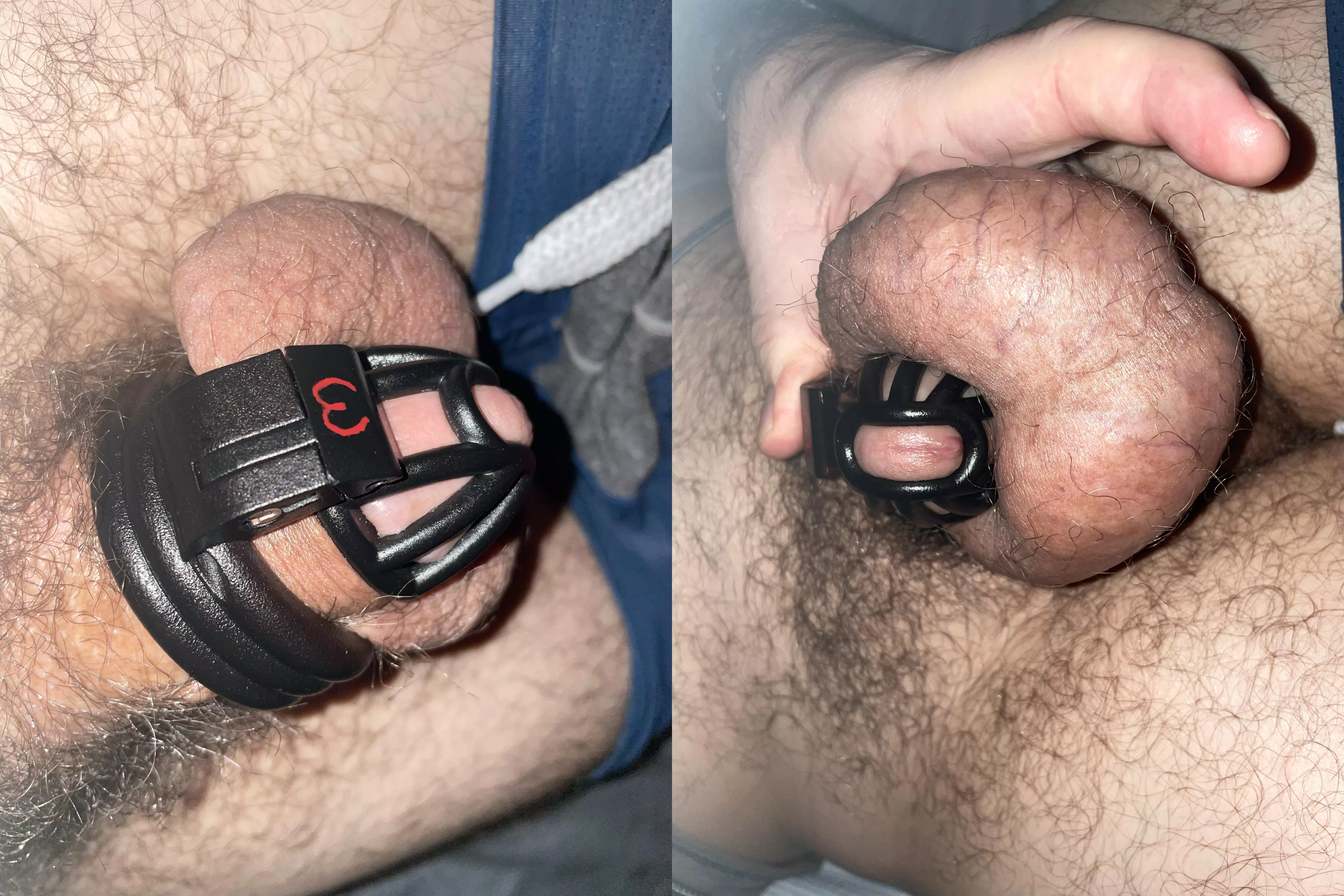 She sent me to sleep while I’m wearing the CK Short Headlock cage instead of the long term standard sized cage. That’s a first. I slept poorly, due to the cruel confinement, arousal from the headlock, and the fact that she’s considering meeting a b