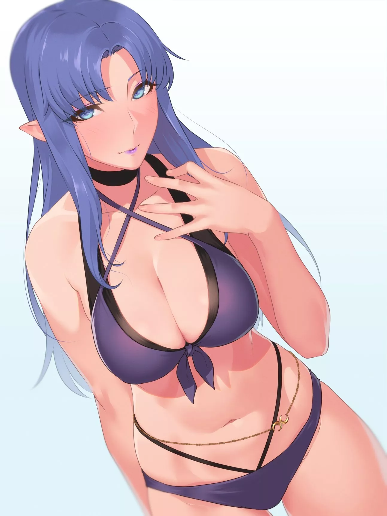 She still looks good in her old swim suit (@sakuya_026)