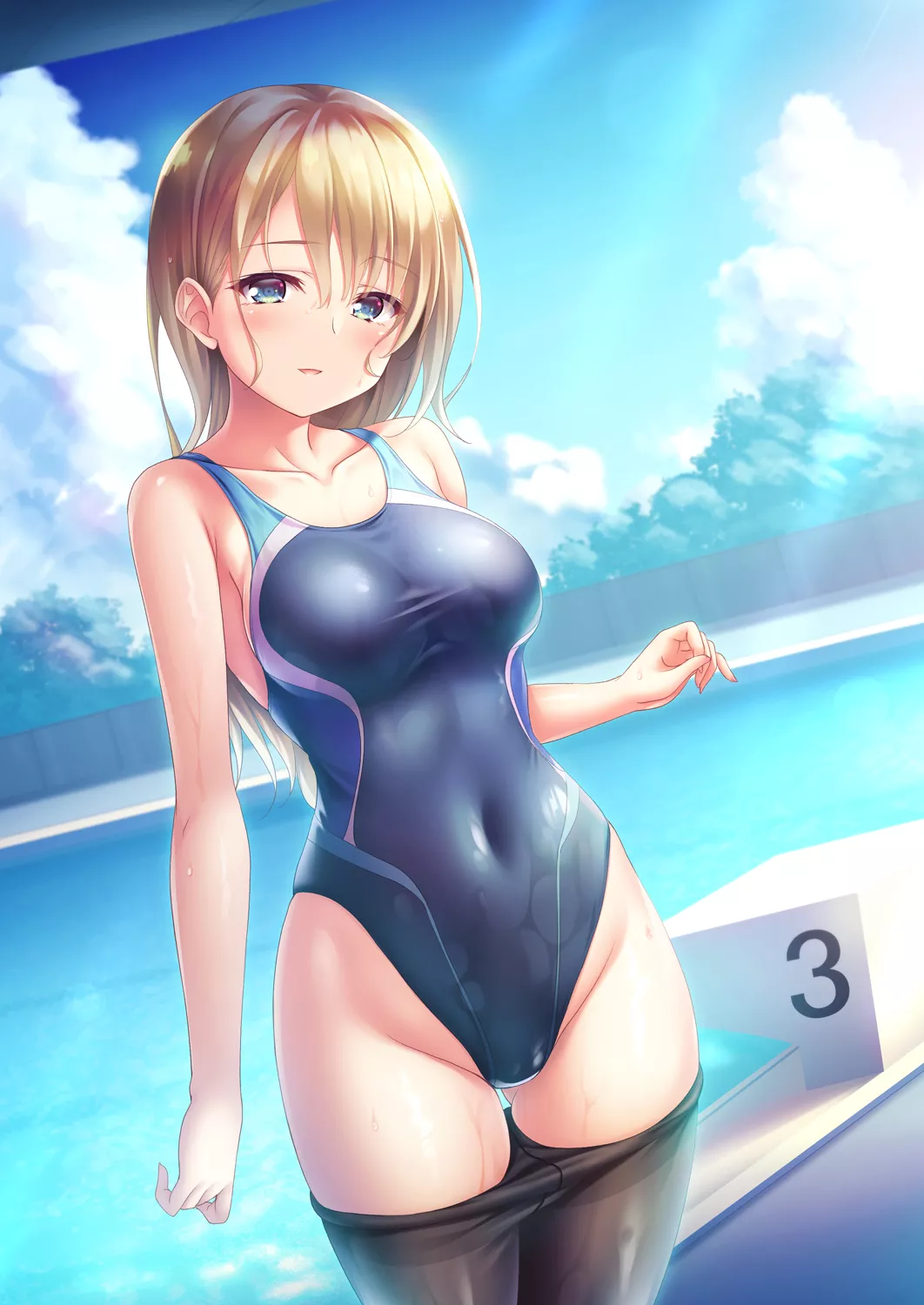 She Swam With Her Tights On (Yuurei Yashiki) [Original]