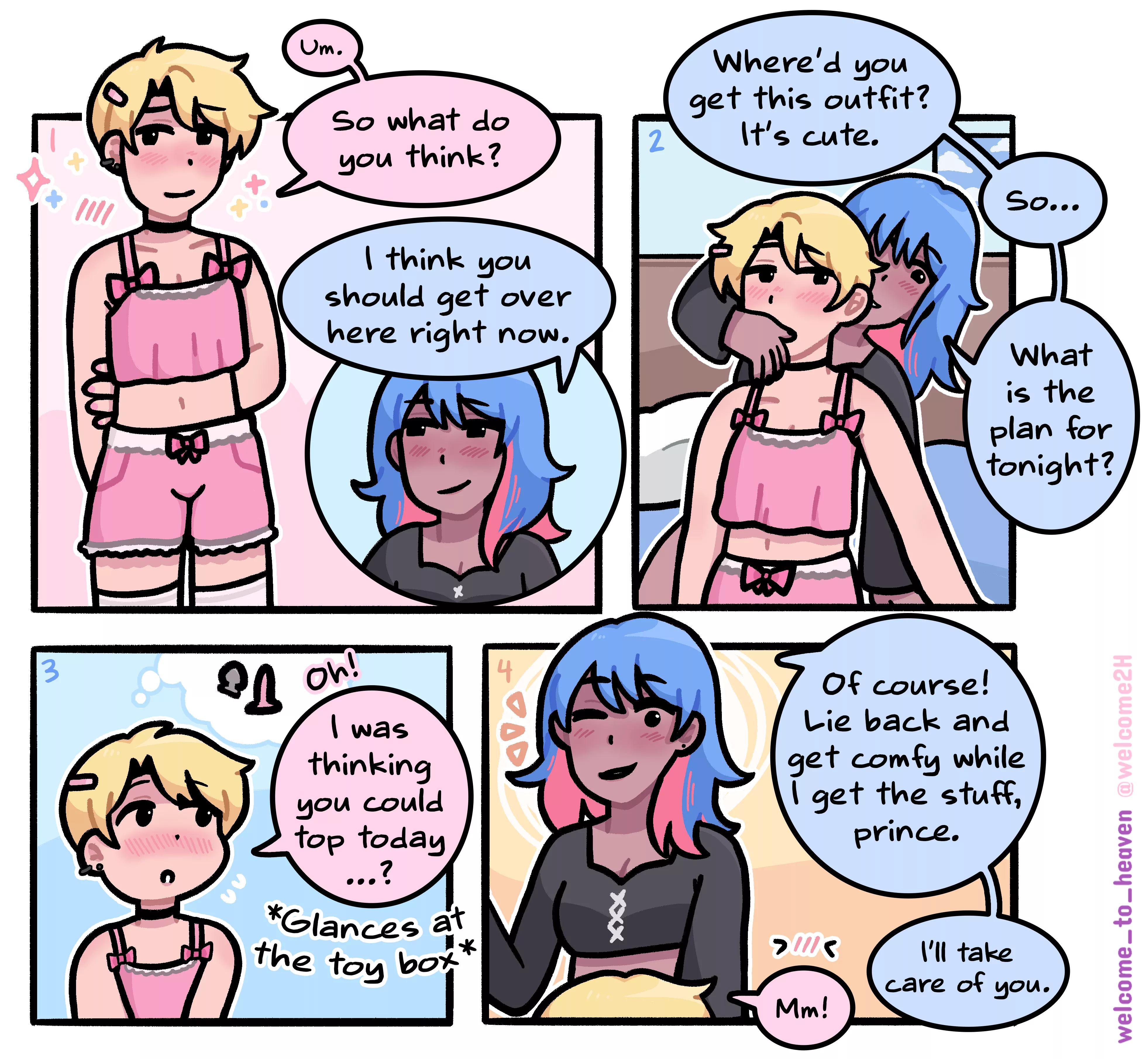 She takes good care of her cute bf ðŸŽ€[OC]