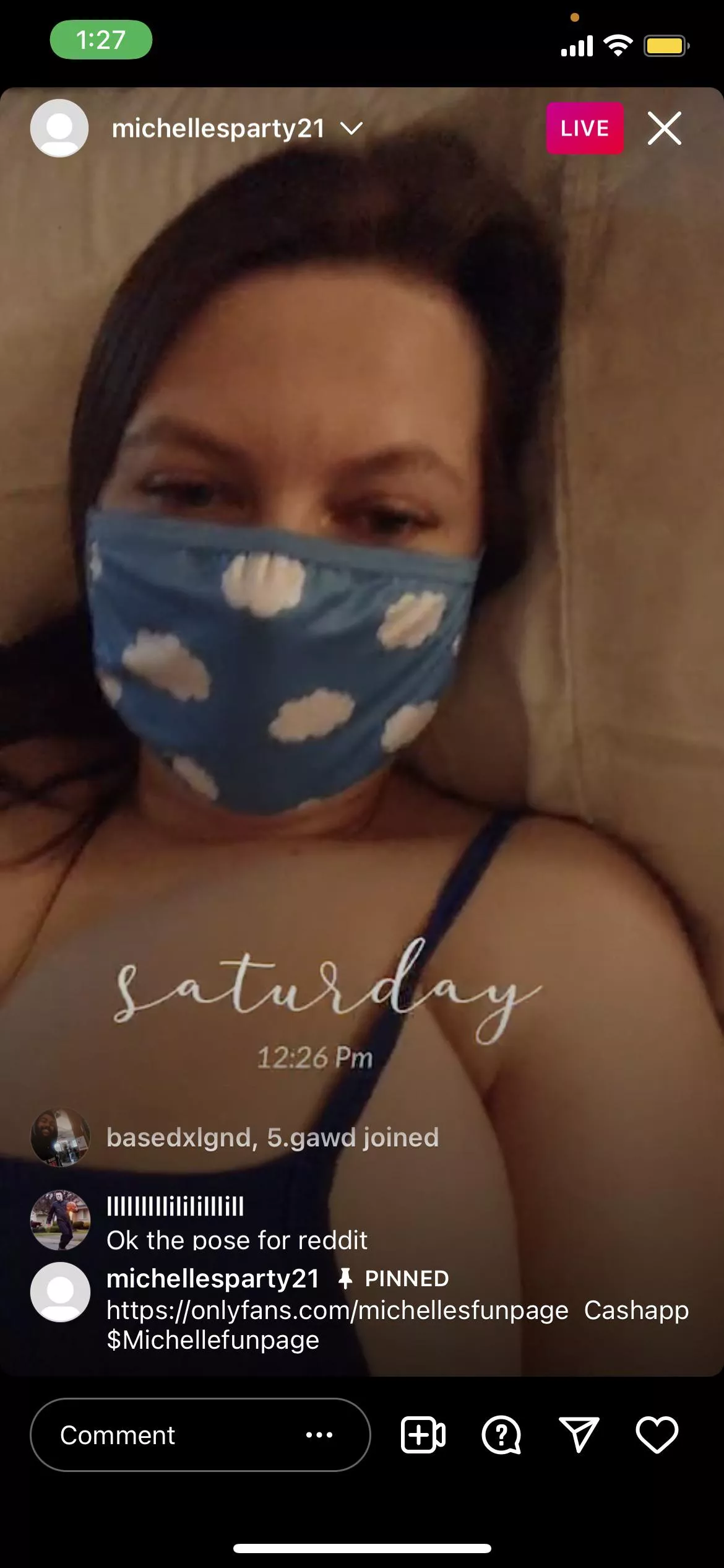 Sheâ€™s live