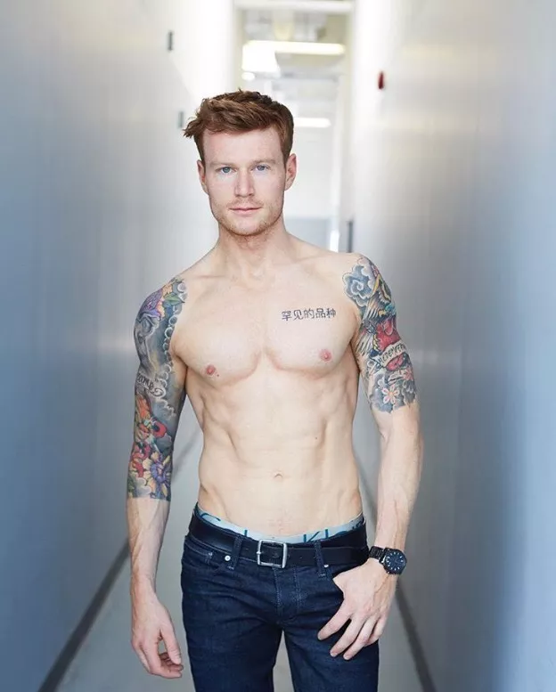 Shirtless Ginger