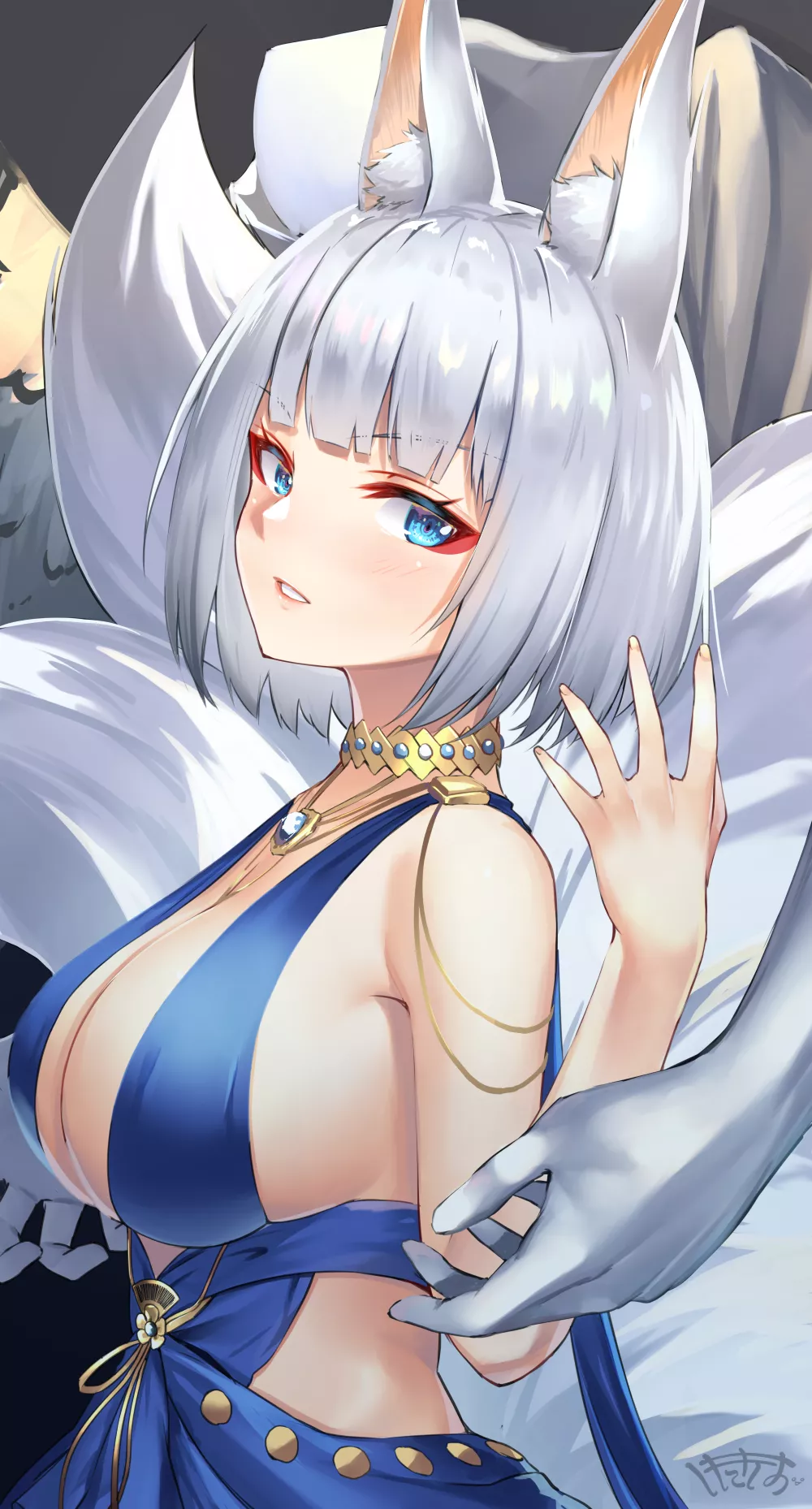 Shkikkan-sama... You're Quite Bold To Invite Me To The Ball With You... Pervert.. (IJN Kaga, Azur Lane, Sakura Empire Faction)