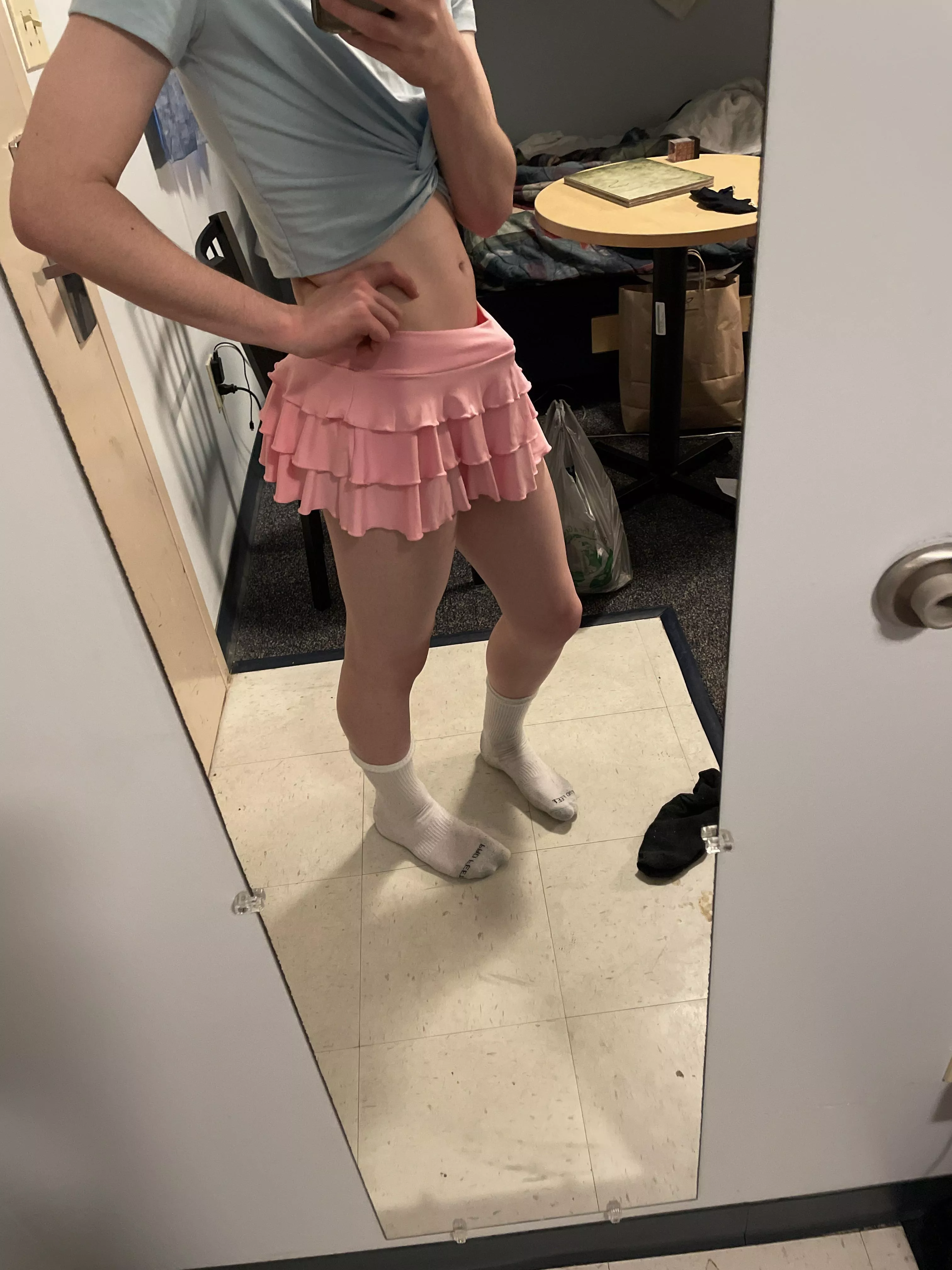 Short skirts for the win! What do yâ€™all think?