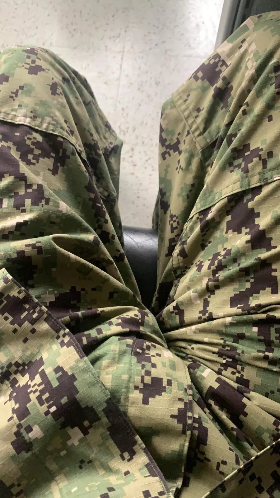 should probably take more pictures in uniform 👀 bulging at work.