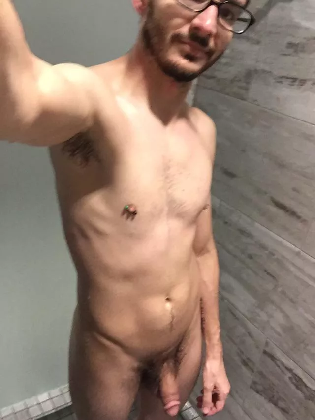 Shower time at the gym