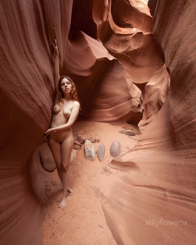 Showing my slot in the Slot Canyons