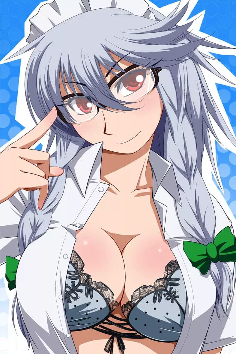 Showing off her new glasses [Ecchi]